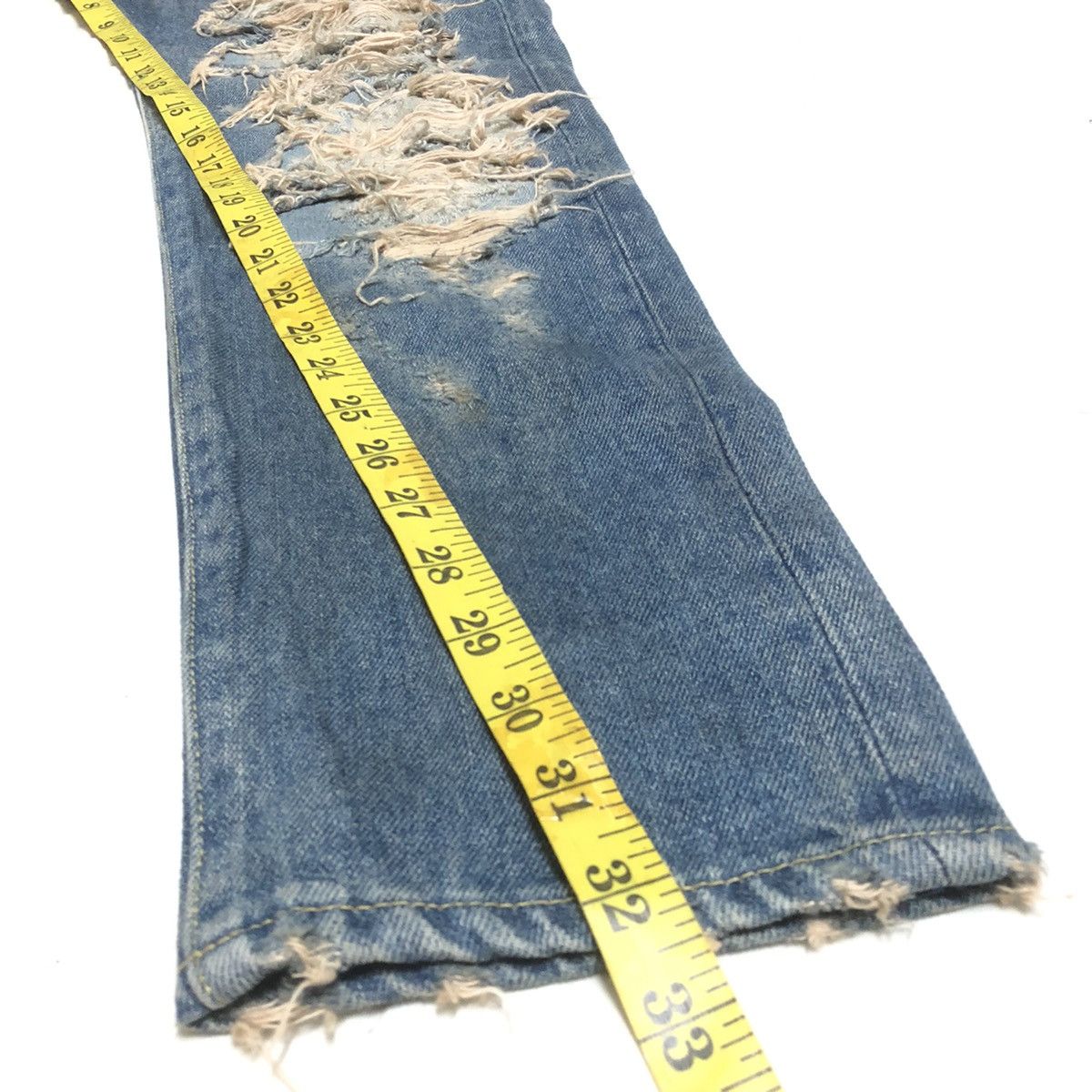 Japanese Brand Magic Stick Tokyo Distressed Slimfit Denim Size US 36 / EU 52 - 14 Thumbnail