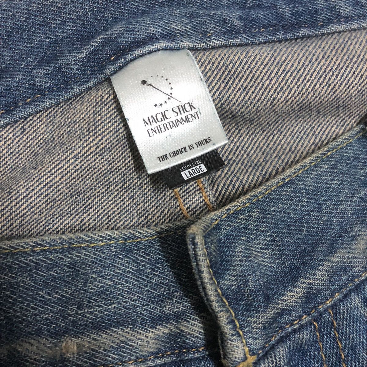 Japanese Brand Magic Stick Tokyo Distressed Slimfit Denim Size US 36 / EU 52 - 2 Thumbnail