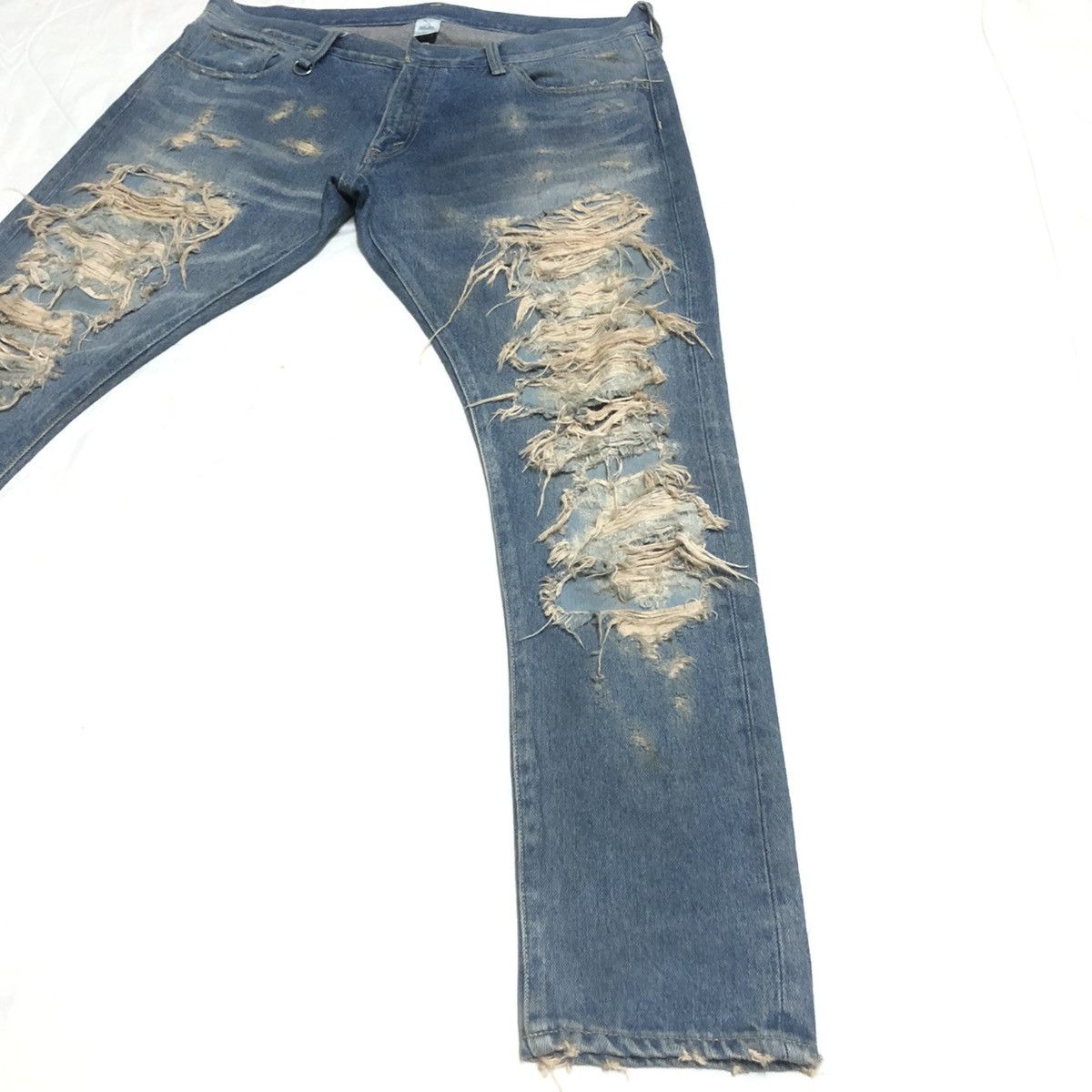 Japanese Brand Magic Stick Tokyo Distressed Slimfit Denim Size US 36 / EU 52 - 10 Thumbnail