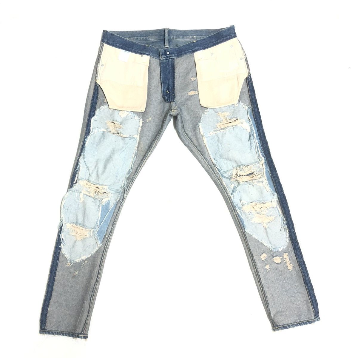 Japanese Brand Magic Stick Tokyo Distressed Slimfit Denim Size US 36 / EU 52 - 23 Thumbnail