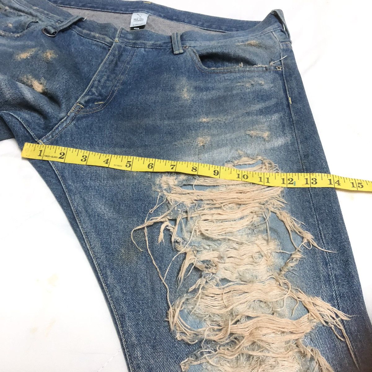 Japanese Brand Magic Stick Tokyo Distressed Slimfit Denim Size US 36 / EU 52 - 12 Thumbnail