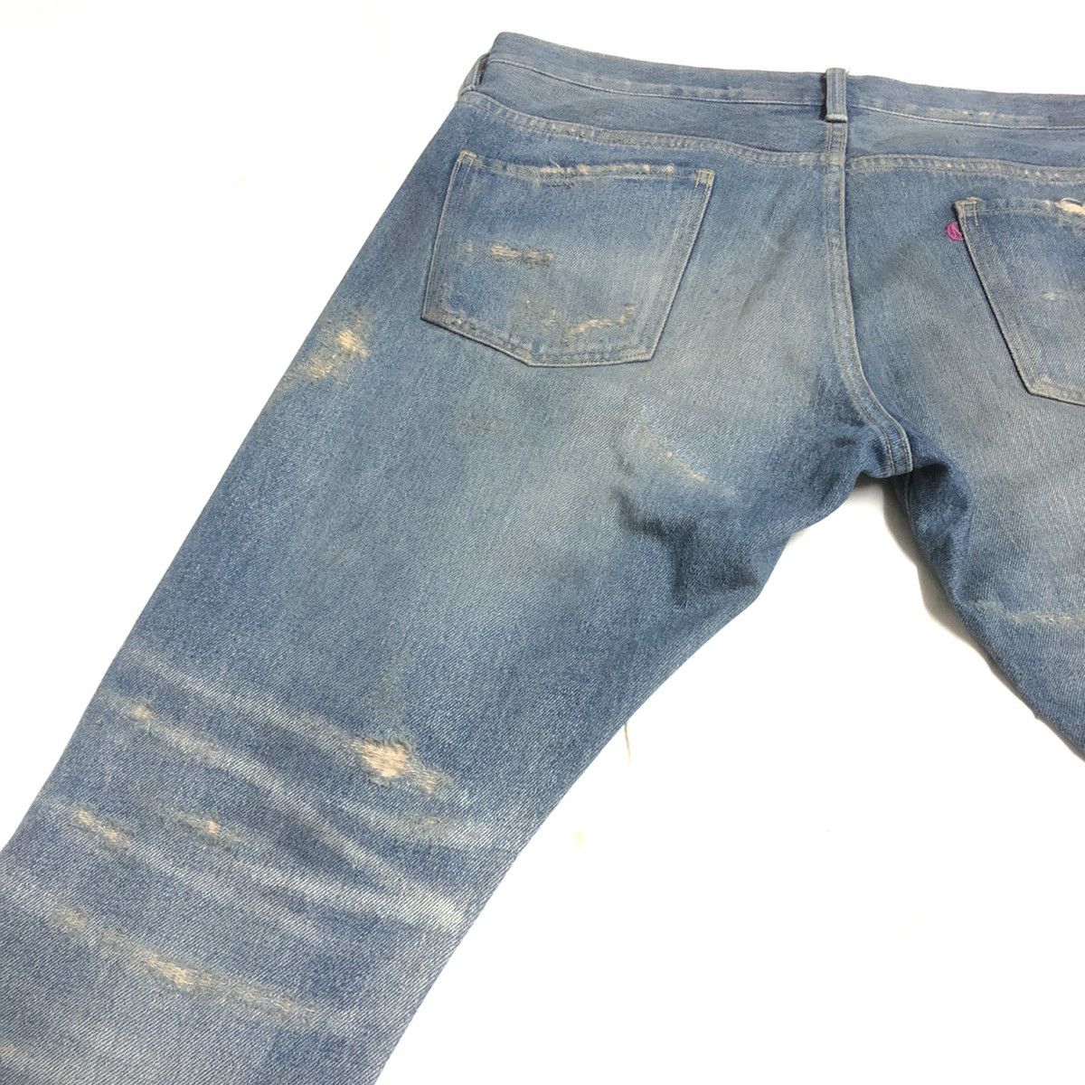Japanese Brand Magic Stick Tokyo Distressed Slimfit Denim Size US 36 / EU 52 - 19 Thumbnail