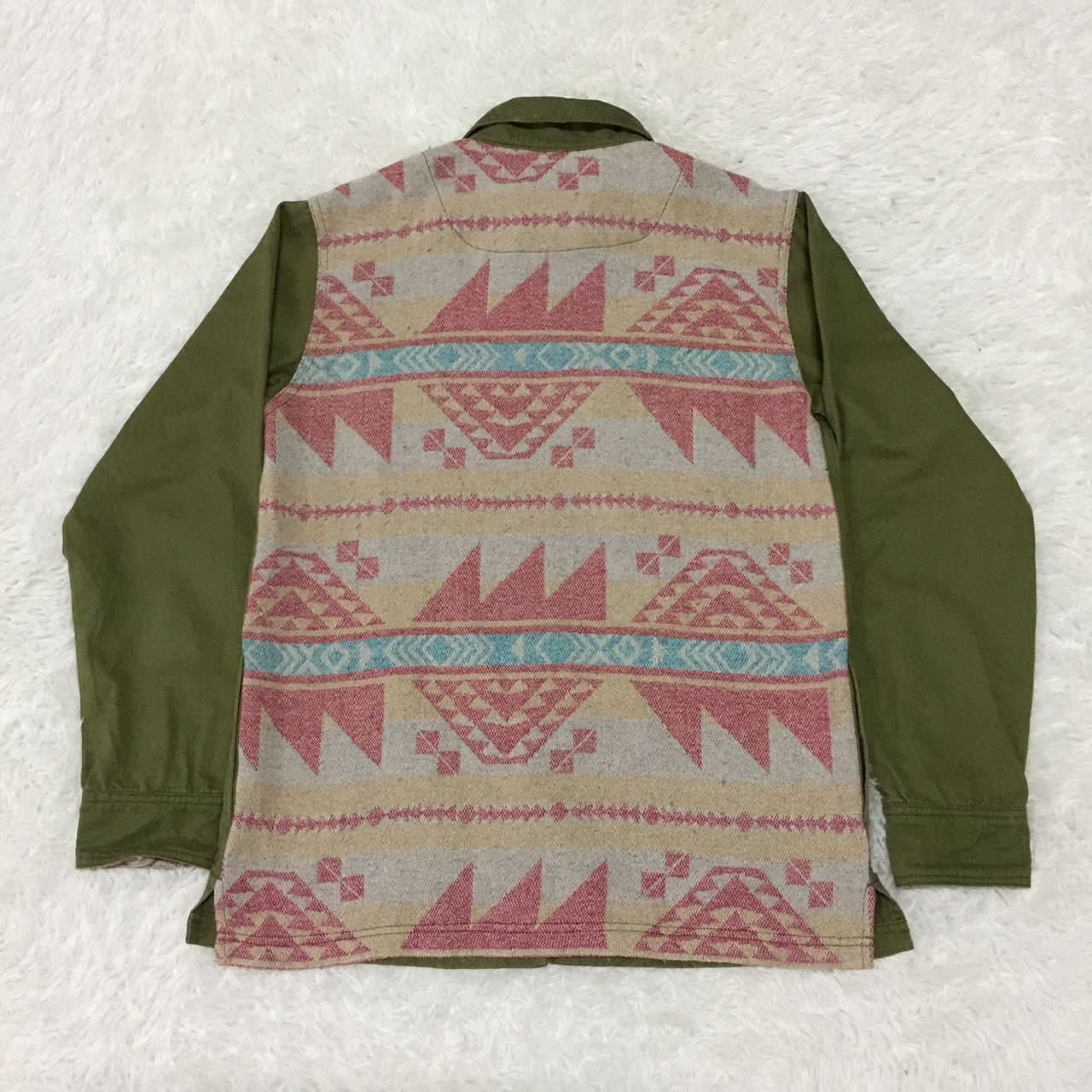 Japanese Brand Anti Ballistic Mix Navajo Printed Style Button Up Jacket Size US M / EU 48-50 / 2 - 2 Thumbnail