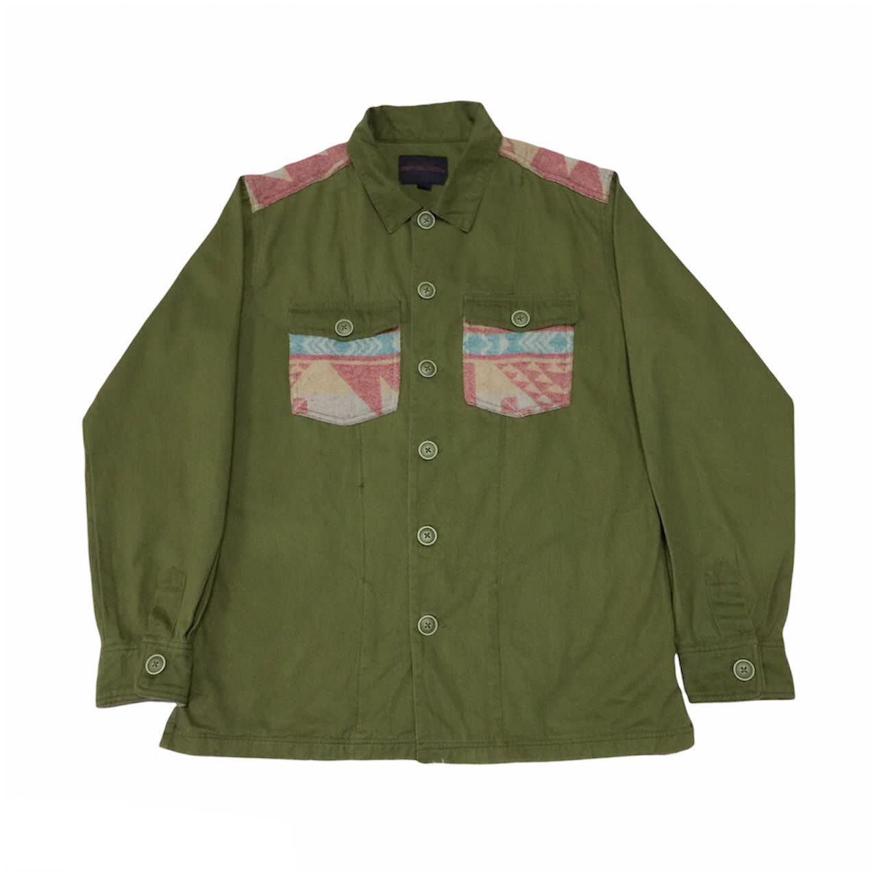 Japanese Brand Anti Ballistic Mix Navajo Printed Style Button Up Jacket Size US M / EU 48-50 / 2 - 1 Thumbnail
