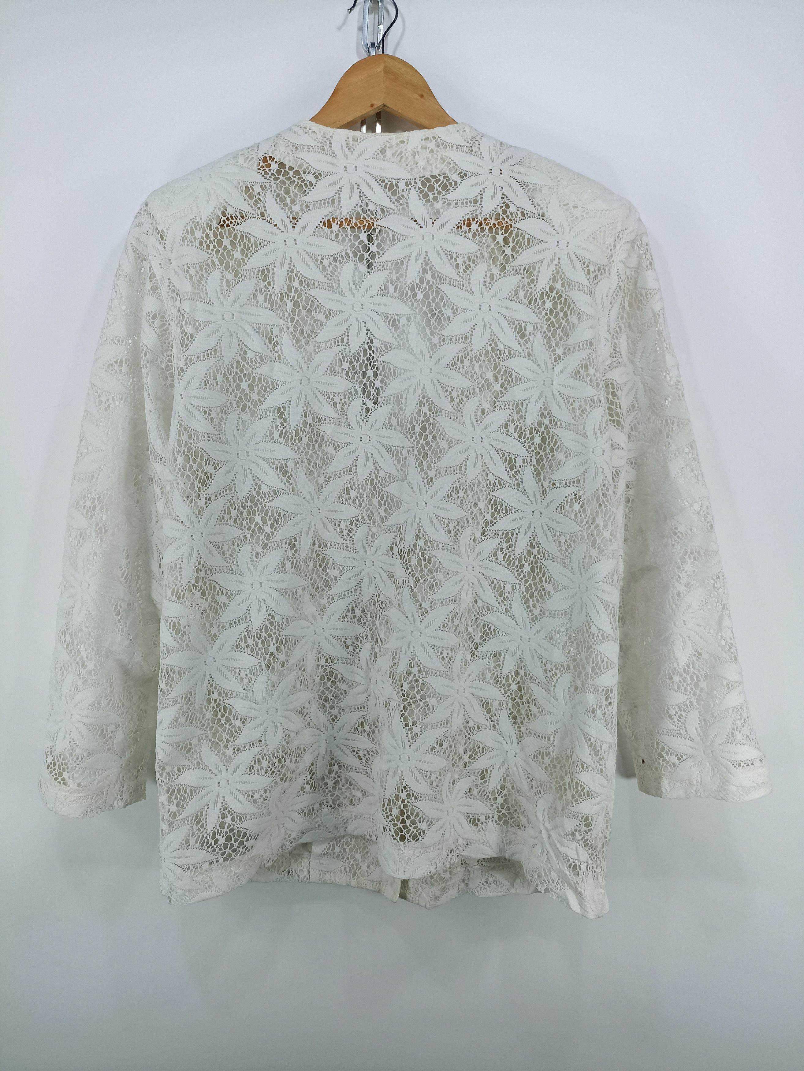 Beauty Beast × Issey Miyake × Japanese Brand mesh Net Cardigan Jacket floral style Size US M / EU 48-50 / 2 - 3 Thumbnail