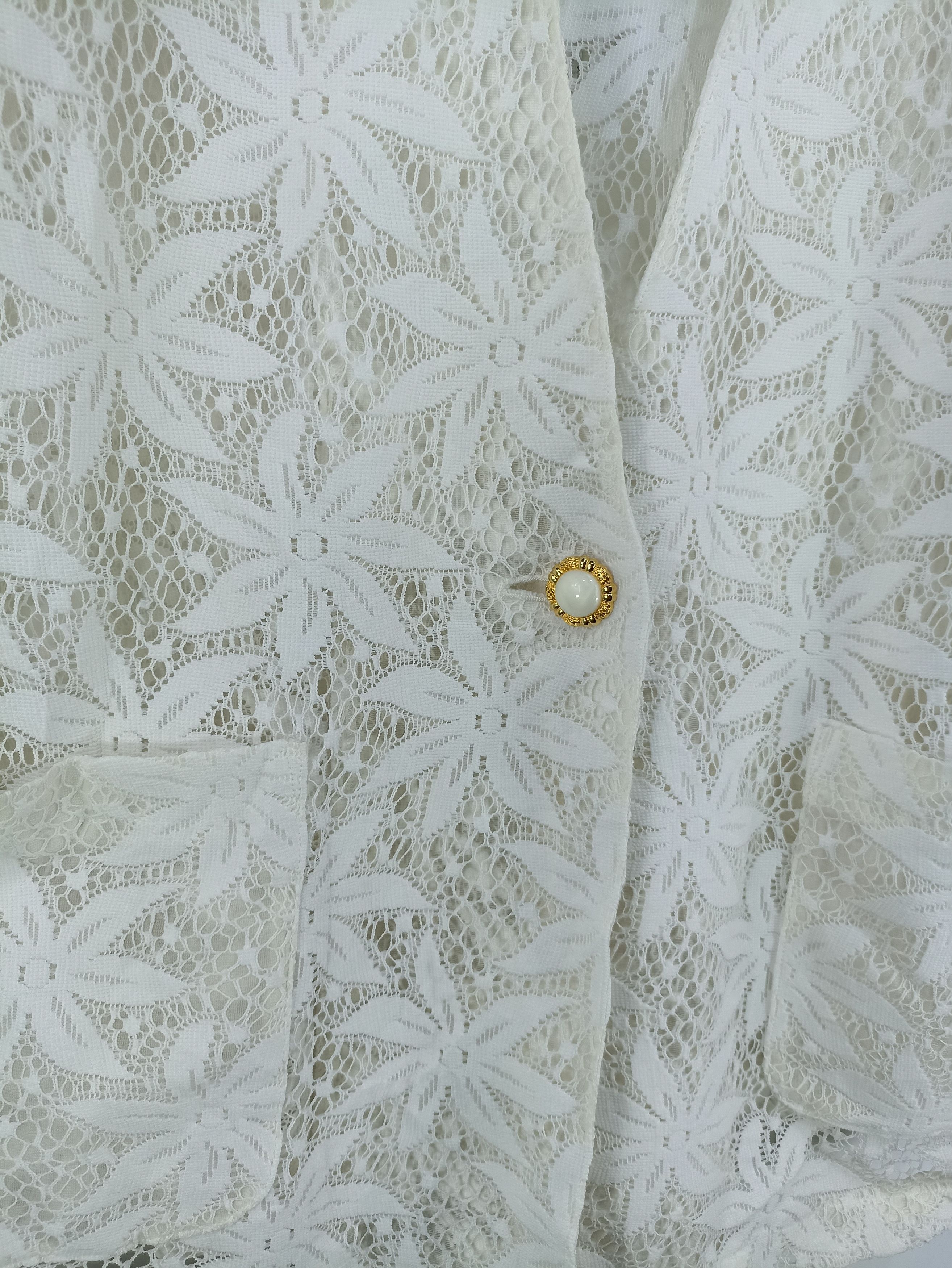Beauty Beast × Issey Miyake × Japanese Brand mesh Net Cardigan Jacket floral style Size US M / EU 48-50 / 2 - 2 Thumbnail