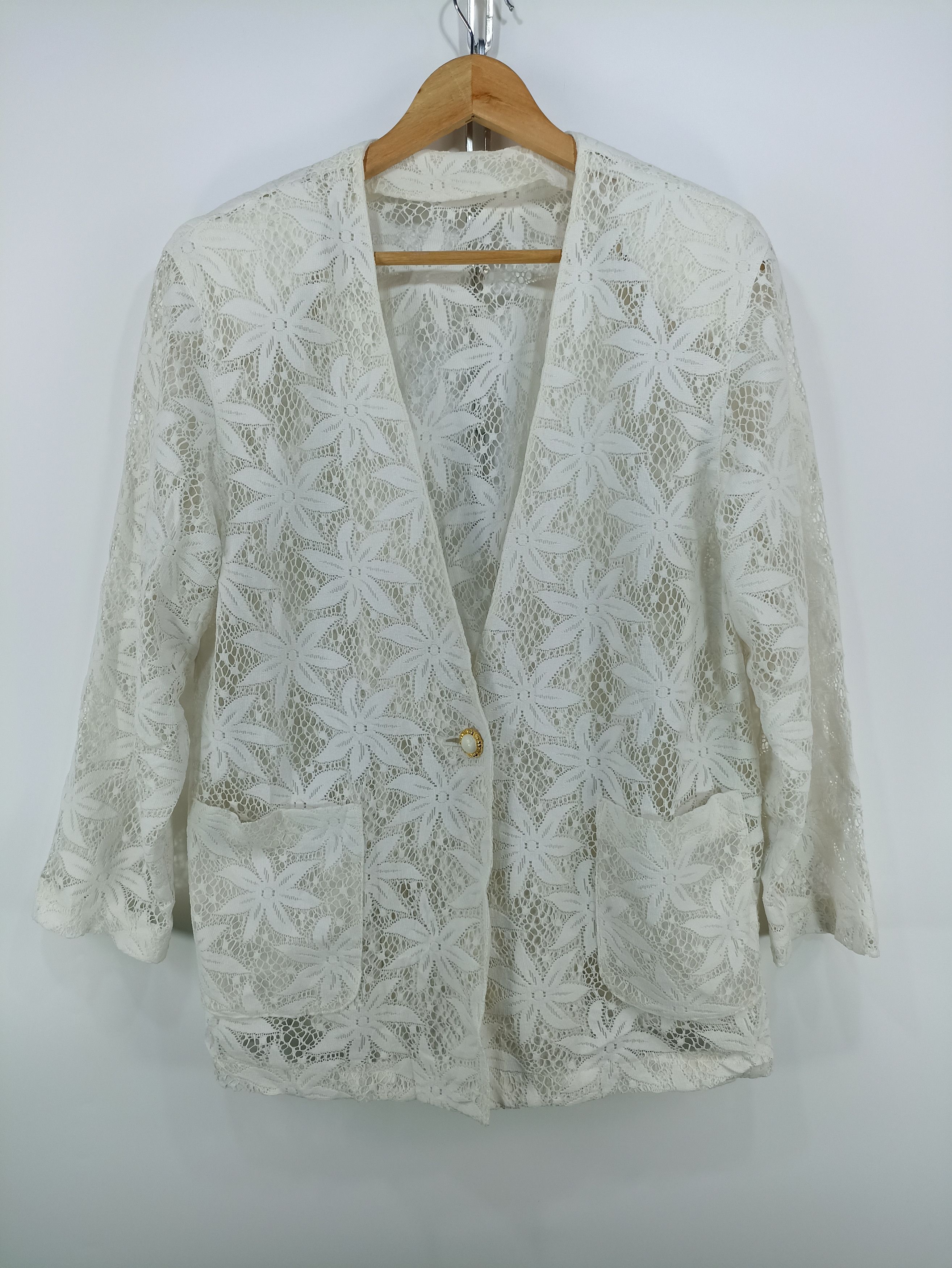 mesh Net Cardigan Jacket floral style