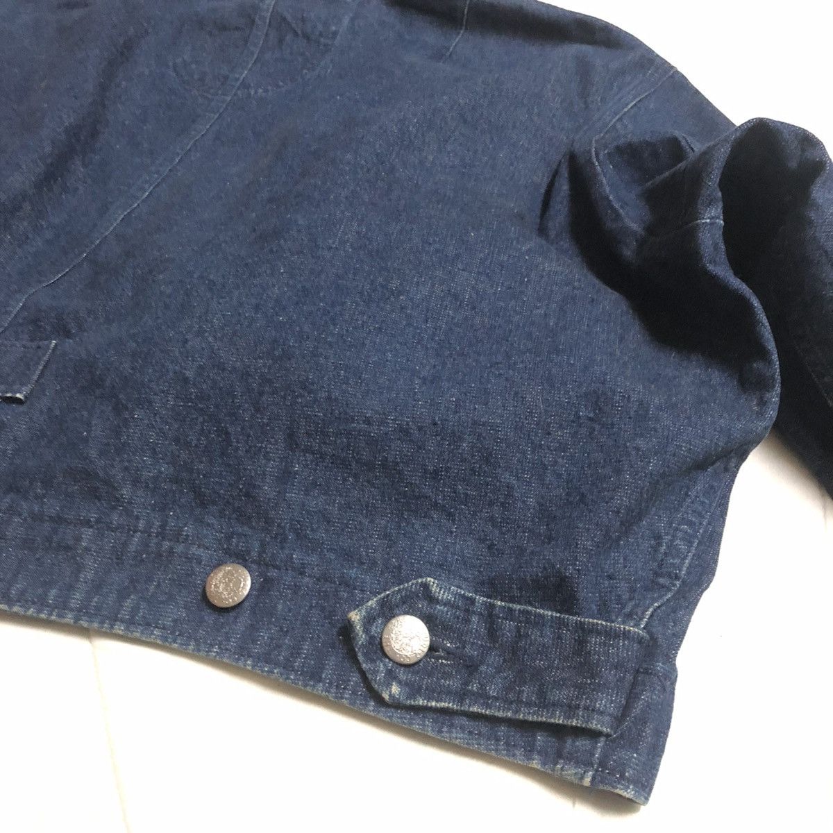 45rpm × Japanese Brand × Vintage Vintage Oversize 45Rpm Japan Tactical Denim Jacket 80s Size US M / EU 48-50 / 2 - 15 Thumbnail