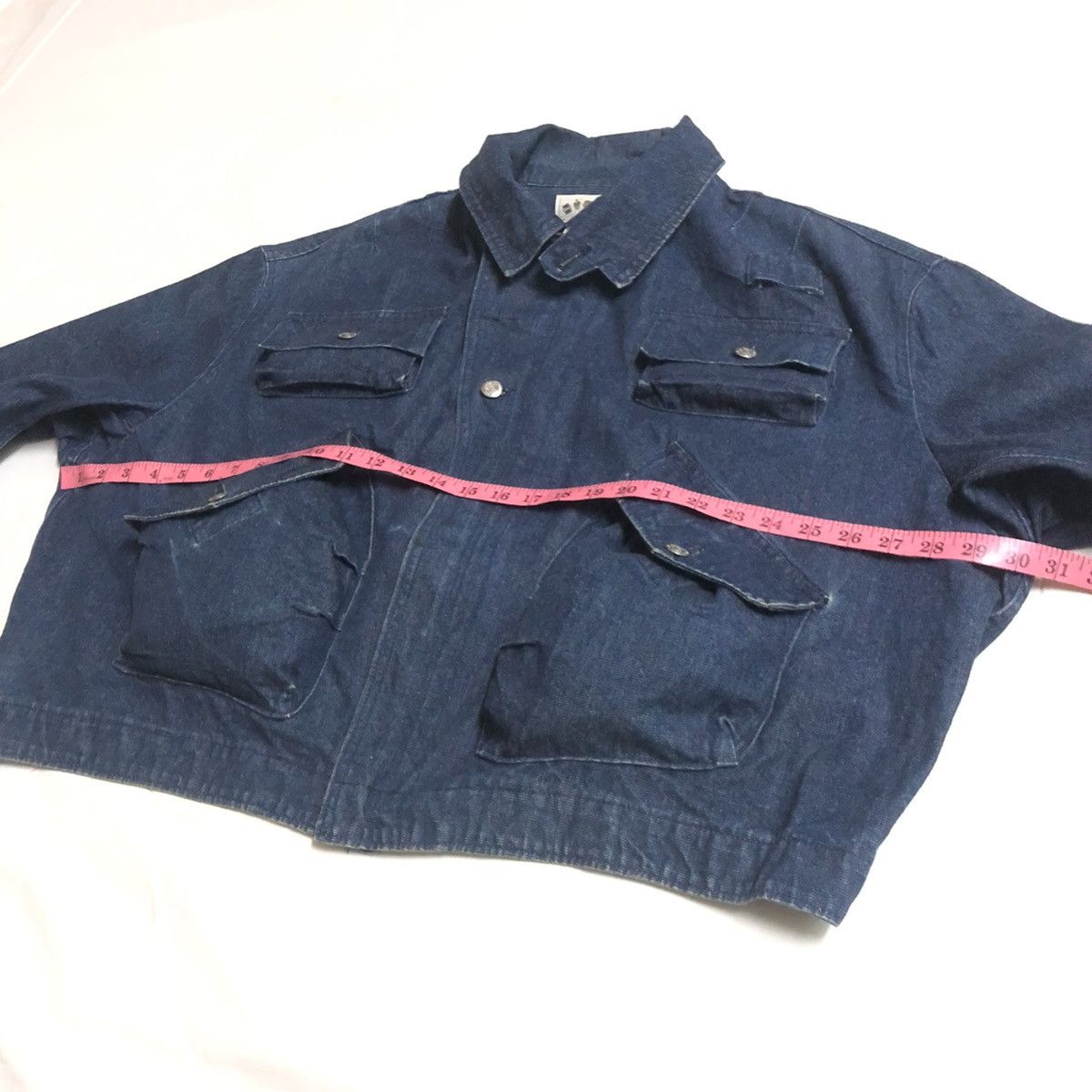 45rpm × Japanese Brand × Vintage Vintage Oversize 45Rpm Japan Tactical Denim Jacket 80s Size US M / EU 48-50 / 2 - 10 Thumbnail
