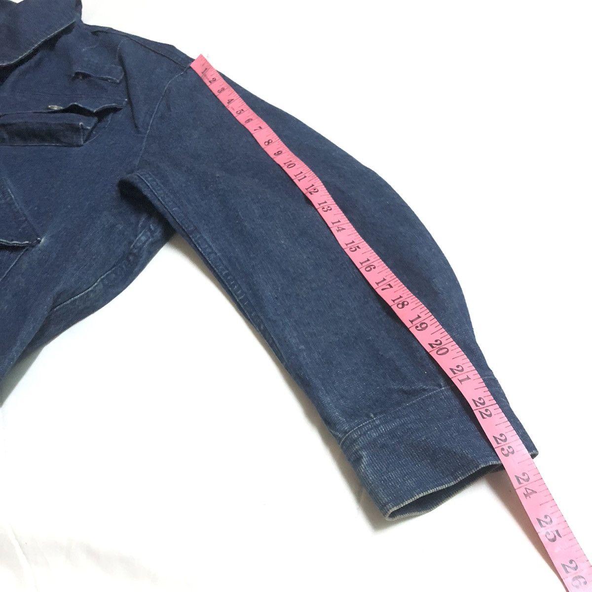45rpm × Japanese Brand × Vintage Vintage Oversize 45Rpm Japan Tactical Denim Jacket 80s Size US M / EU 48-50 / 2 - 14 Thumbnail