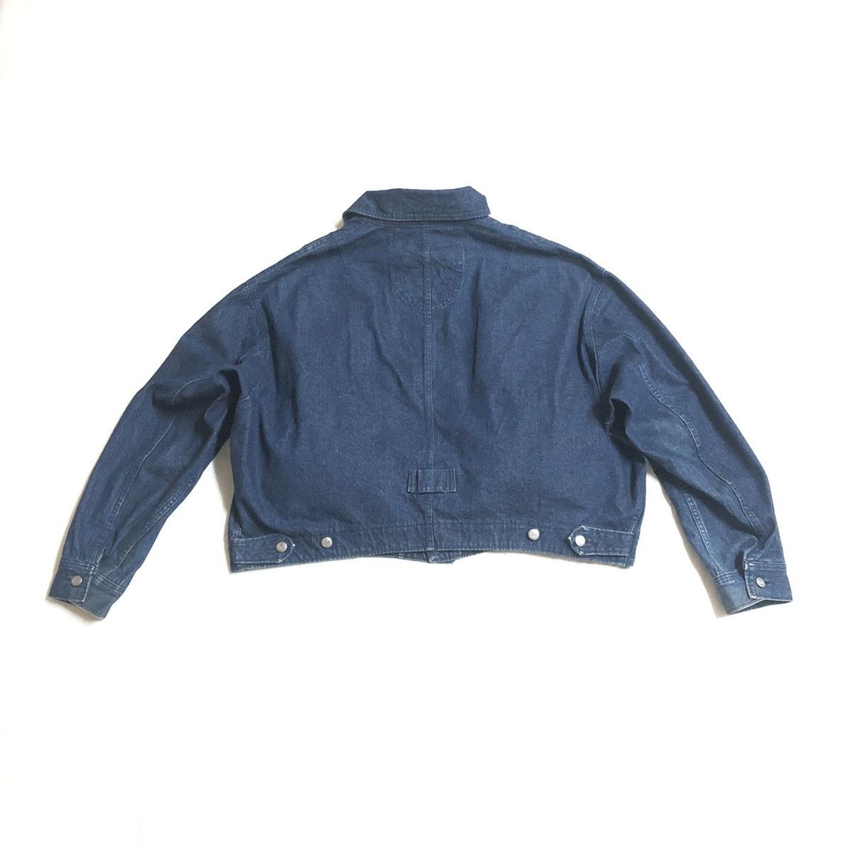 45rpm × Japanese Brand × Vintage Vintage Oversize 45Rpm Japan Tactical Denim Jacket 80s Size US M / EU 48-50 / 2 - 16 Thumbnail