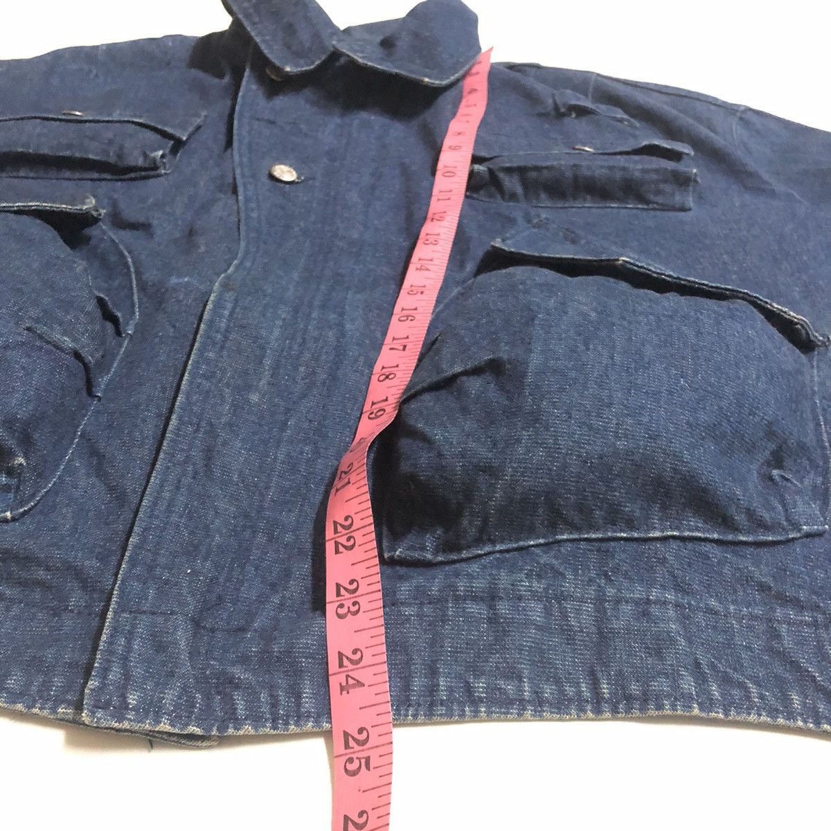 45rpm × Japanese Brand × Vintage Vintage Oversize 45Rpm Japan Tactical Denim Jacket 80s Size US M / EU 48-50 / 2 - 11 Thumbnail