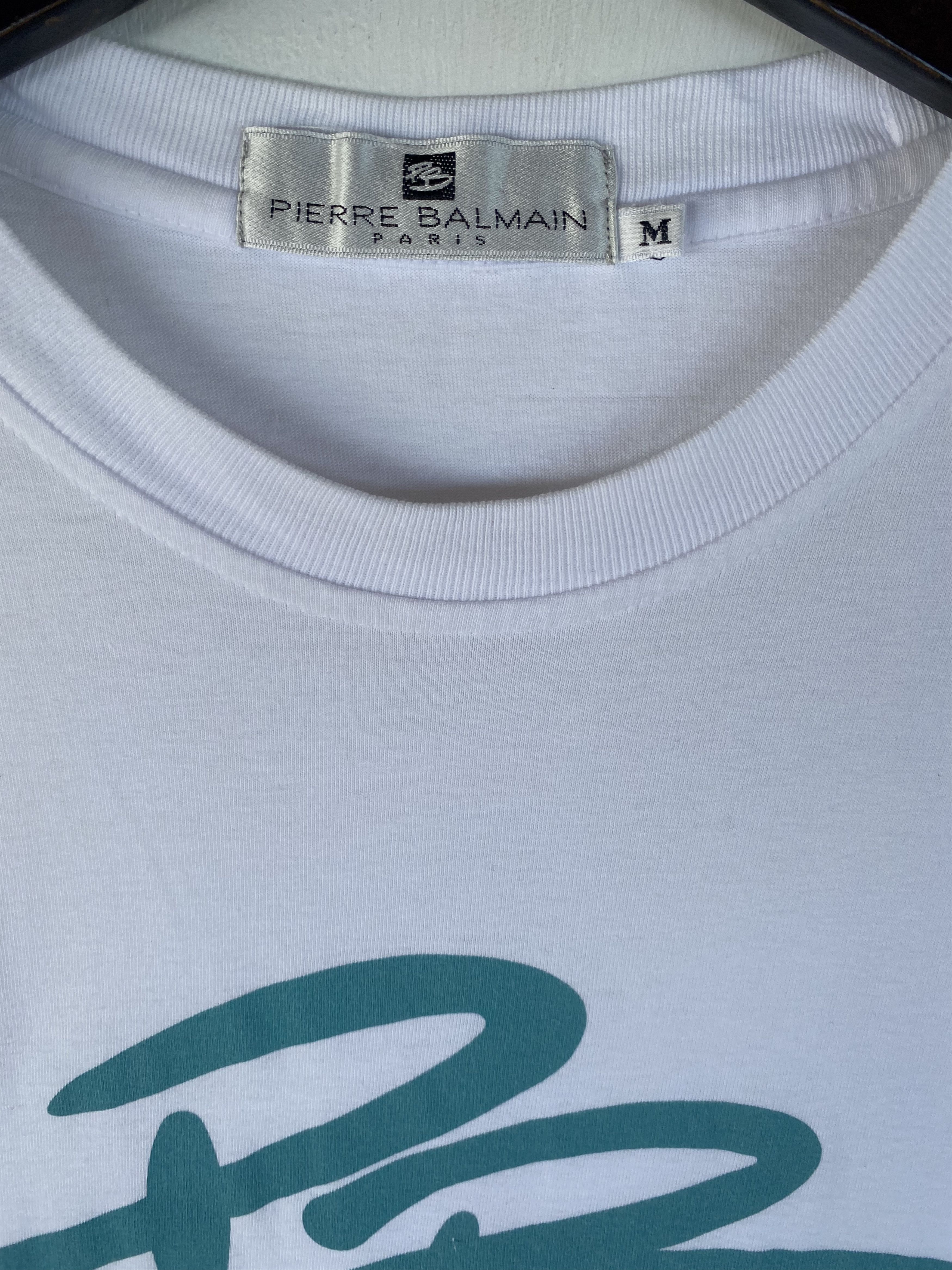 Pierre Balmain 💥PIERRE BALMAIN Paris embroidered brand tee shirt Size US M / EU 48-50 / 2 - 4 Thumbnail
