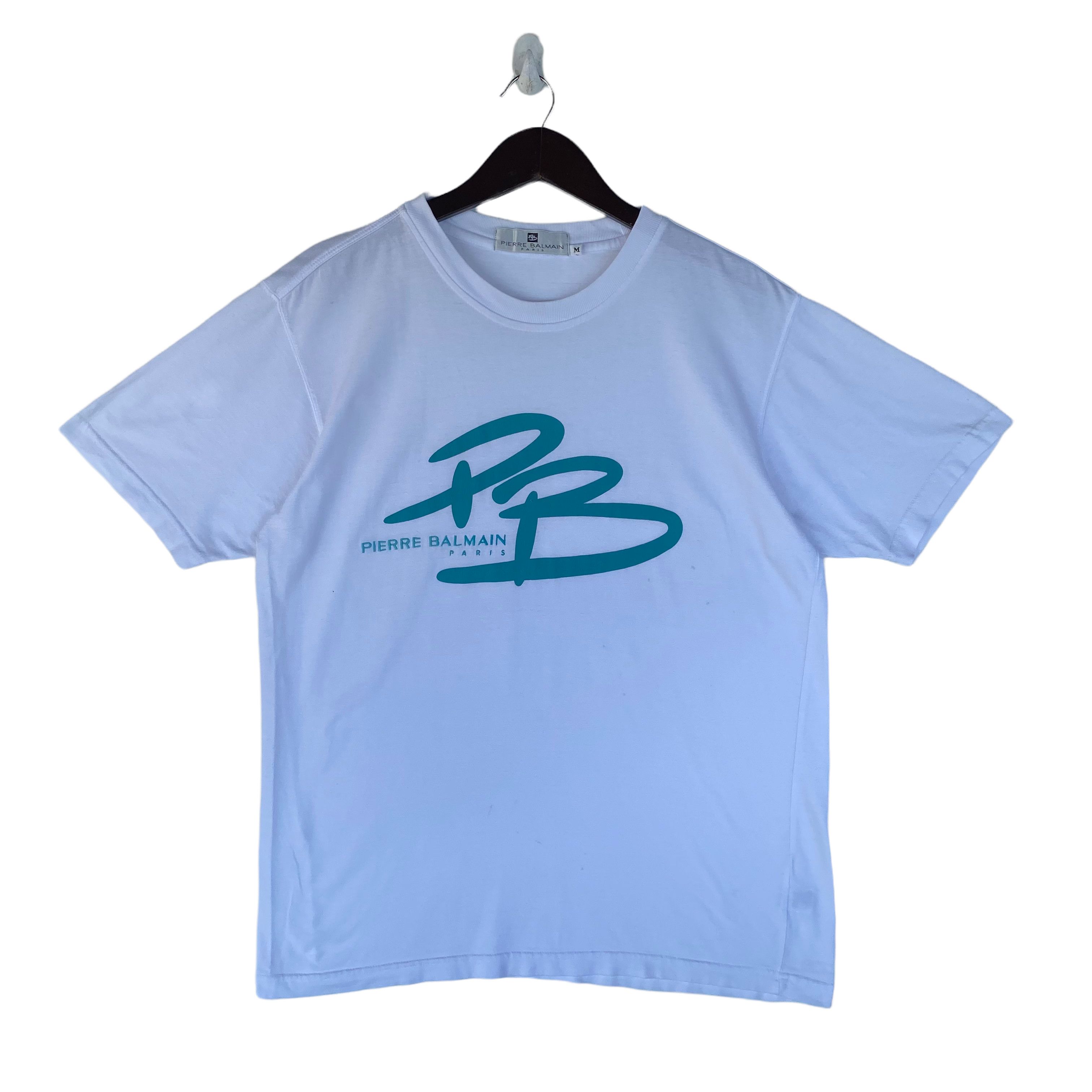 Pierre Balmain 💥PIERRE BALMAIN Paris embroidered brand tee shirt Size US M / EU 48-50 / 2 - 1 Thumbnail
