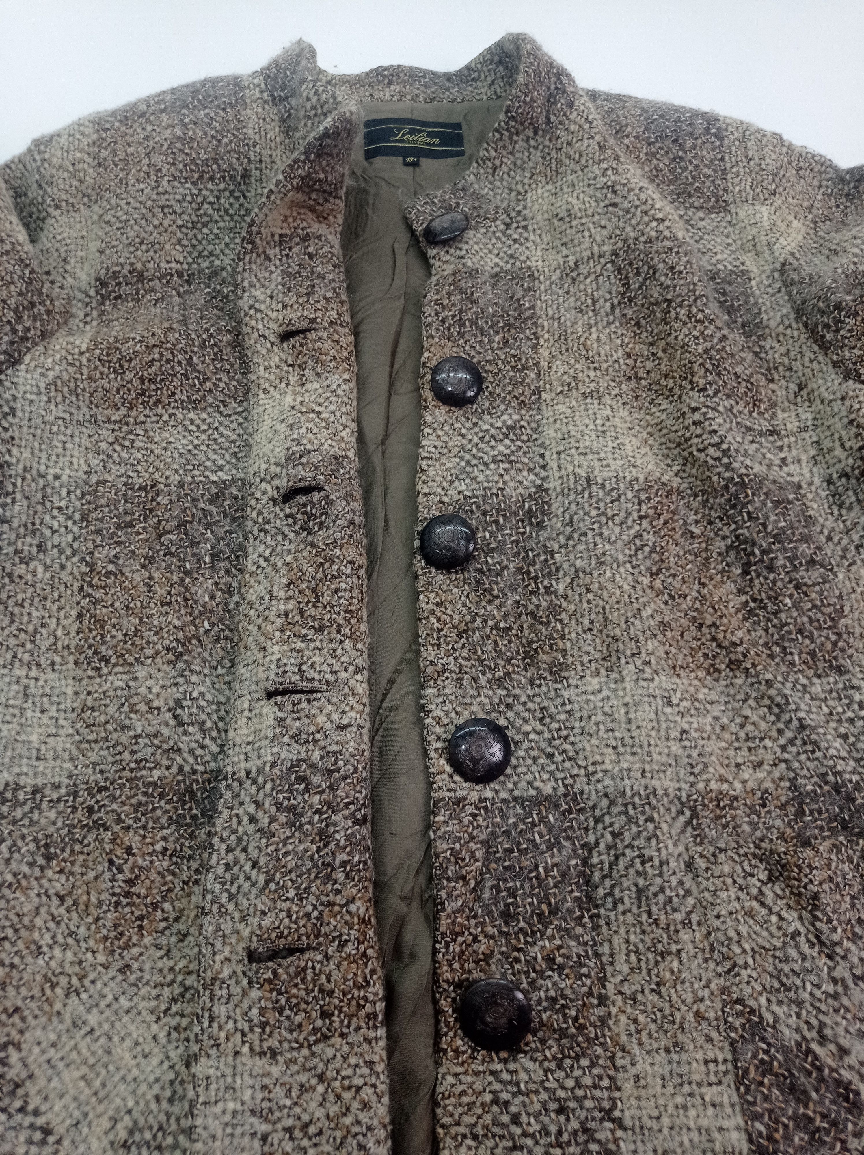 Japanese Brand Leilian Hironaka Knited Wool Jacket Size US L / EU 52-54 / 3 - 4 Thumbnail