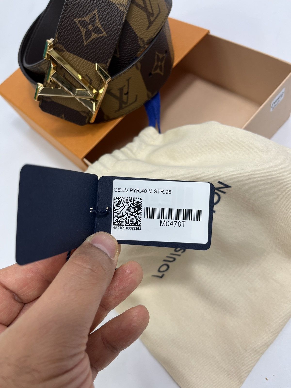 Louis Vuitton LOUIS VUITTON LV MADE NIGO PYRAMID BELT 95 Size 32 - 5 Thumbnail