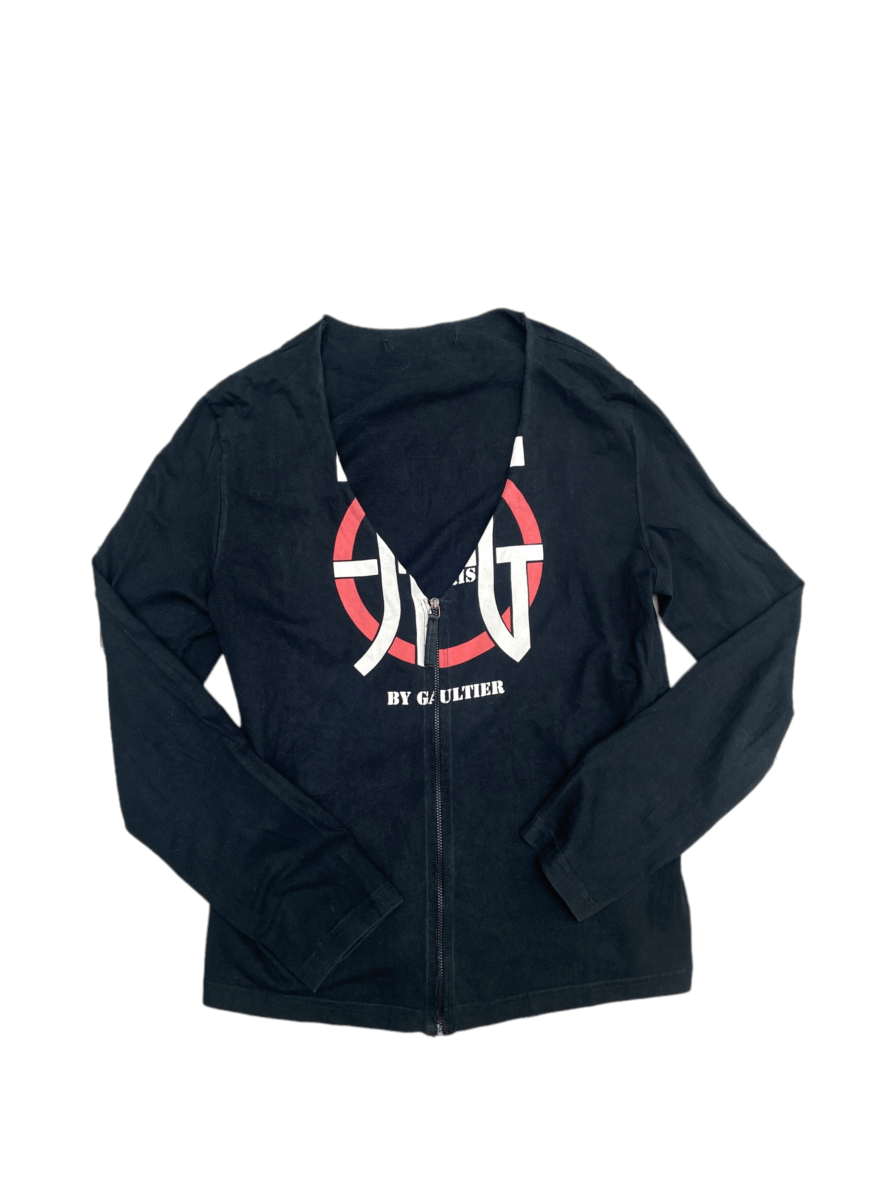 Jean Paul Gaultier JPG Logo Zipped Longsleeves Size M / US 6-8 / IT 42-44 - 1 Thumbnail