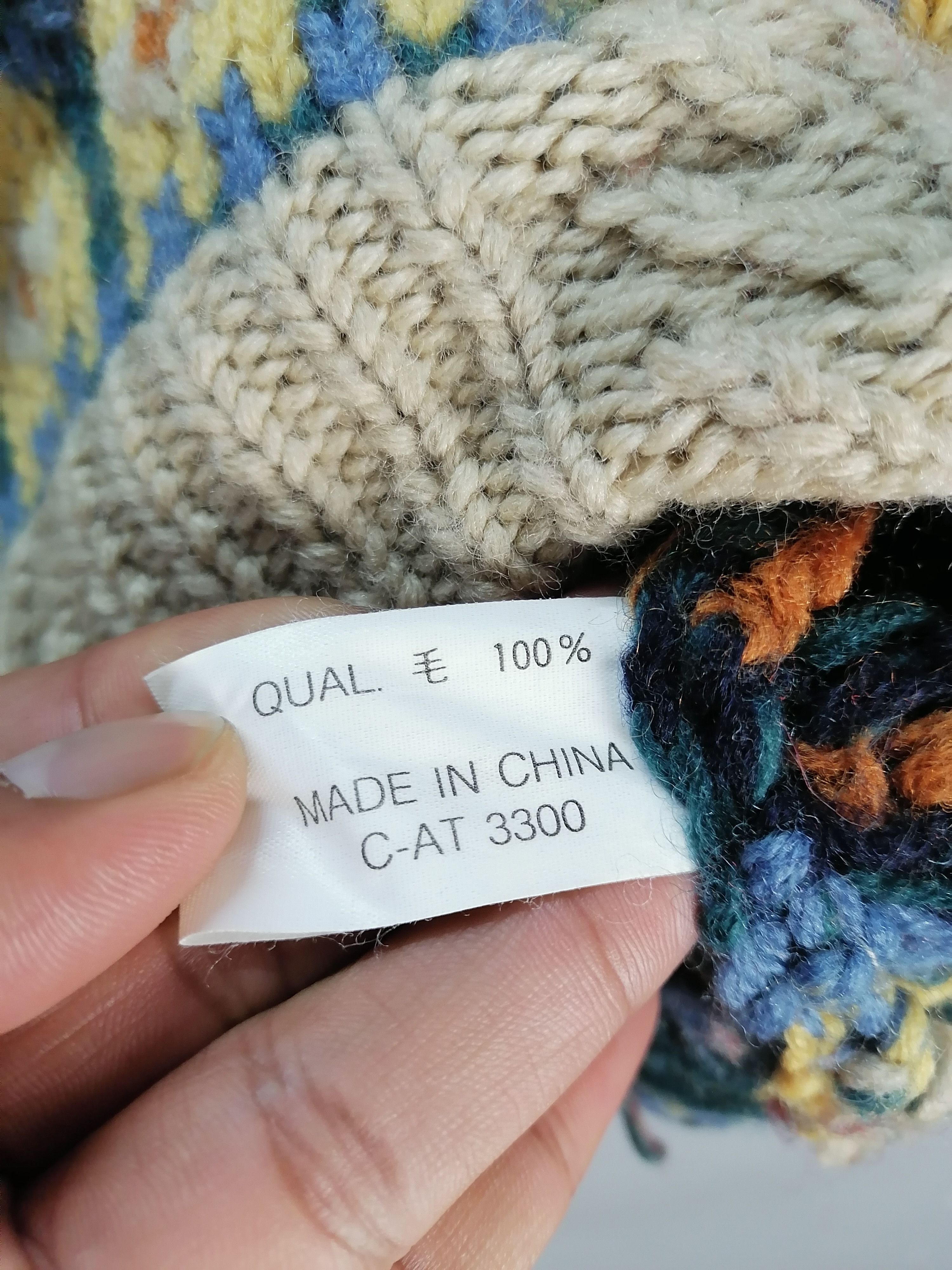 Native Burghscott American native wool knitwear rare design Size US L / EU 52-54 / 3 - 6 Thumbnail