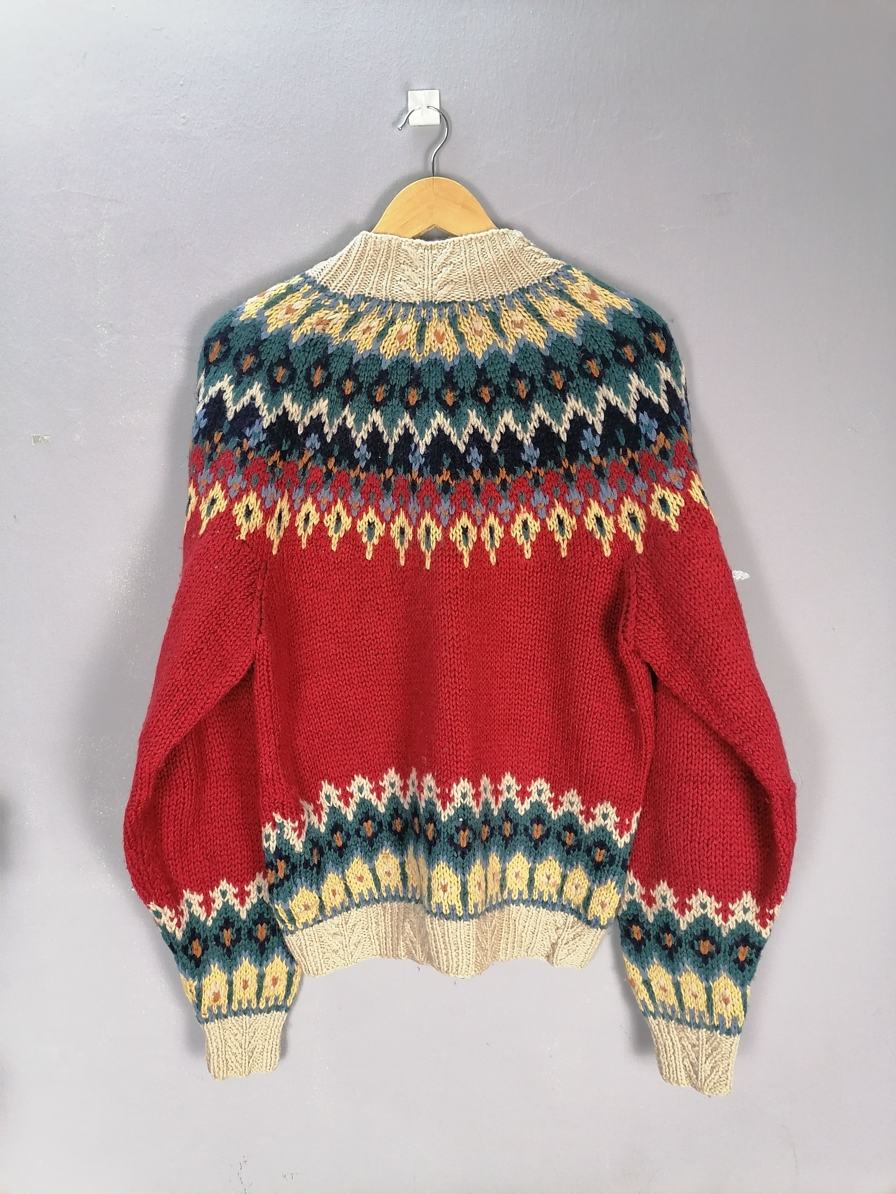 Native Burghscott American native wool knitwear rare design Size US L / EU 52-54 / 3 - 4 Thumbnail