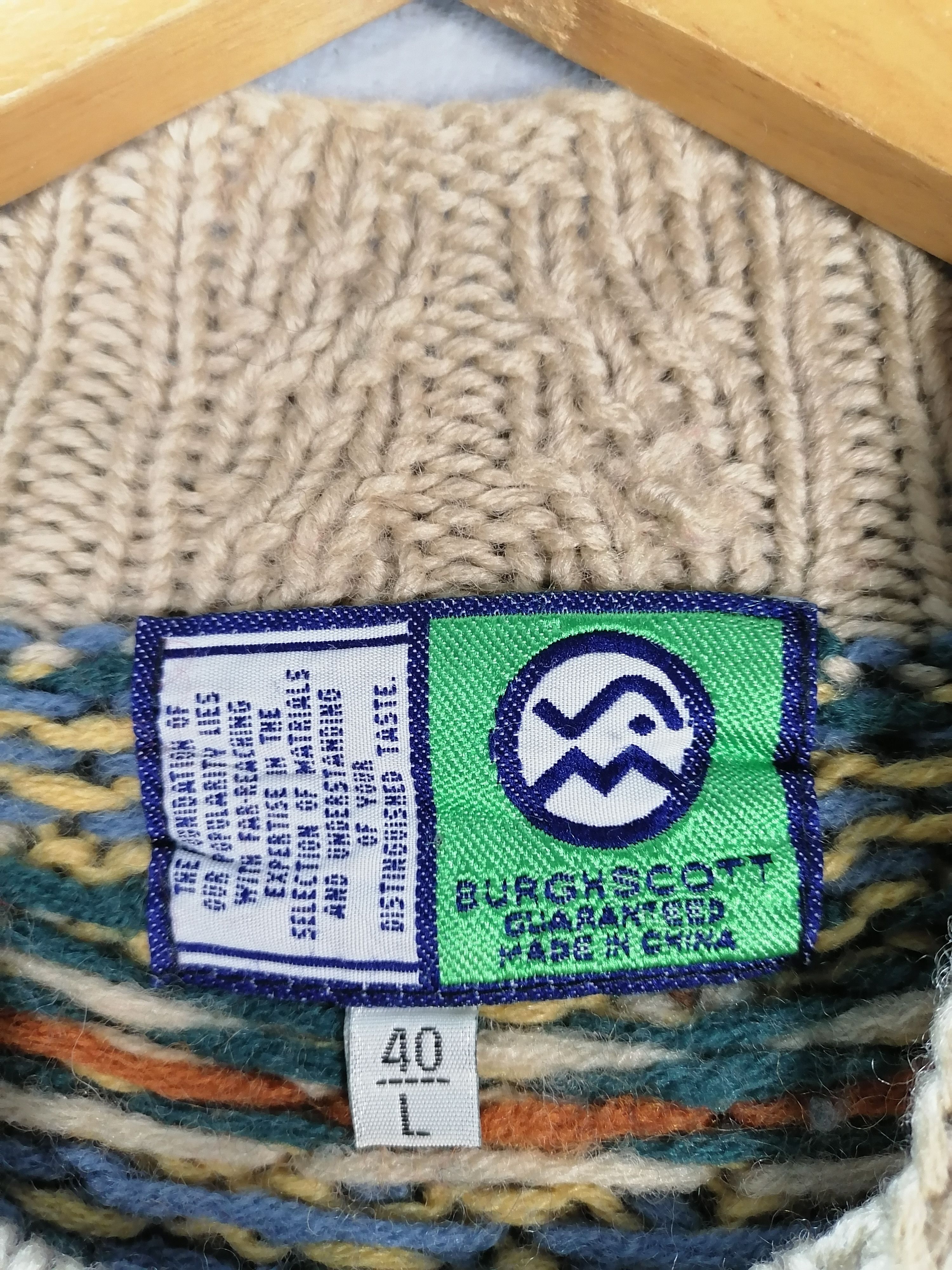 Native Burghscott American native wool knitwear rare design Size US L / EU 52-54 / 3 - 5 Thumbnail