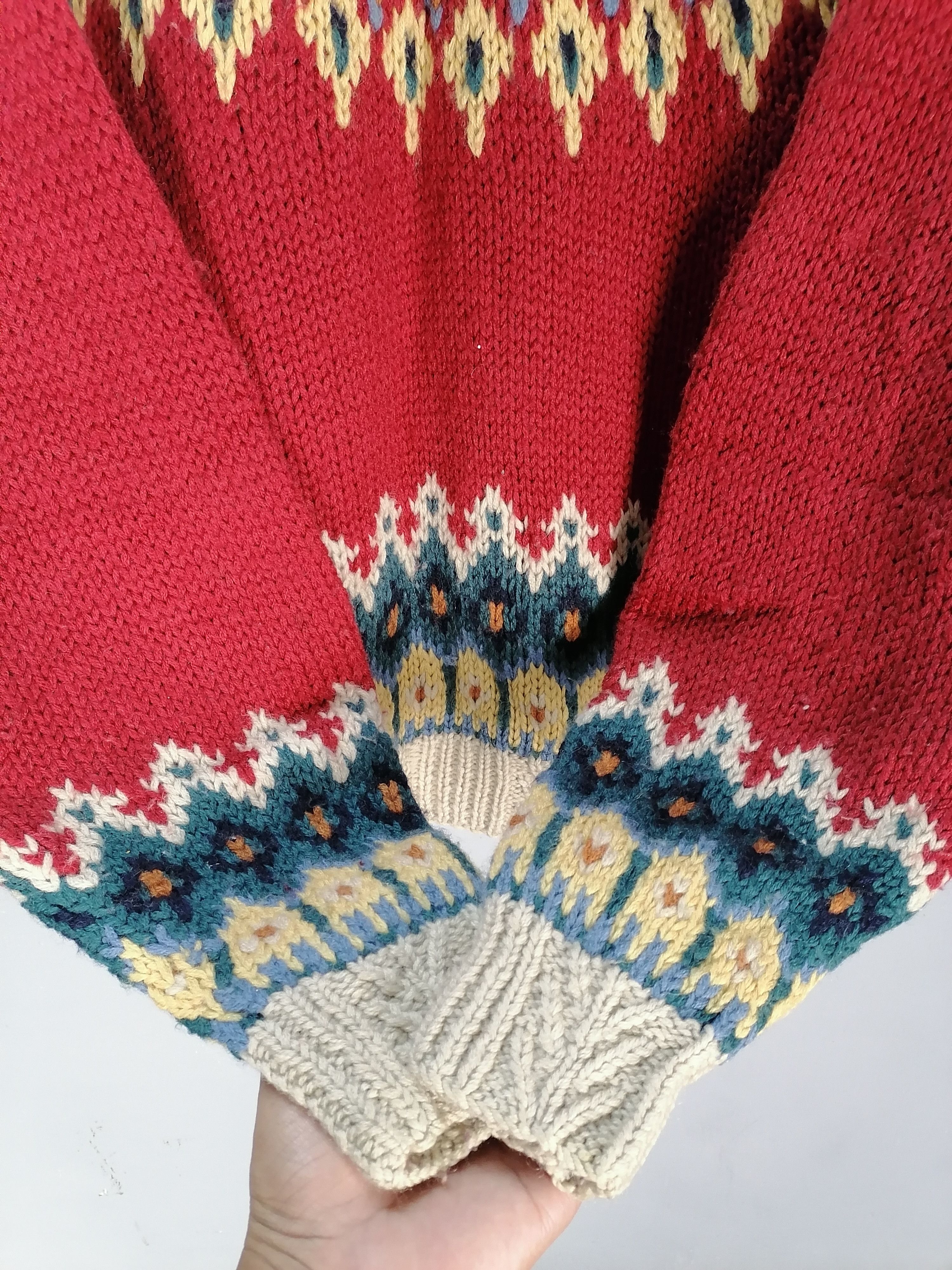 Native Burghscott American native wool knitwear rare design Size US L / EU 52-54 / 3 - 3 Thumbnail