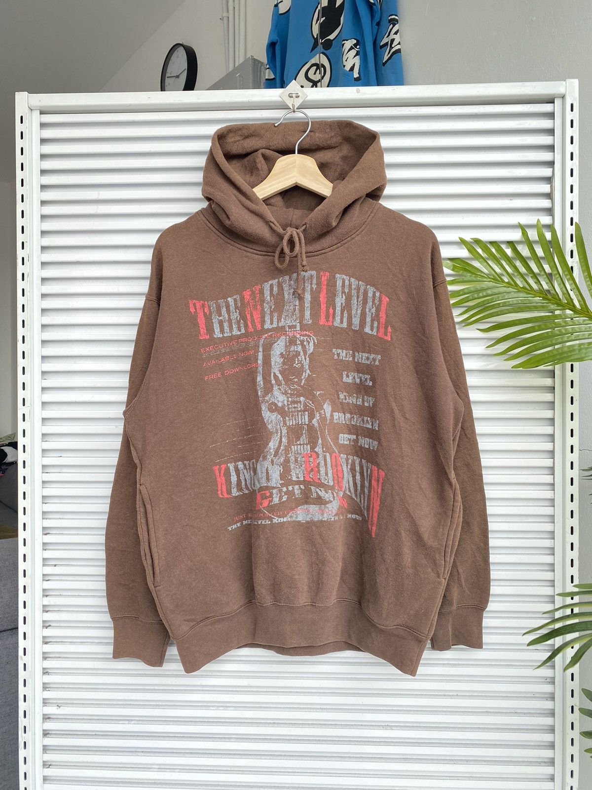 image of Vintage Primal Point Brown Hoodies / Hysteric Gap Glamour, Men's (Size Medium)