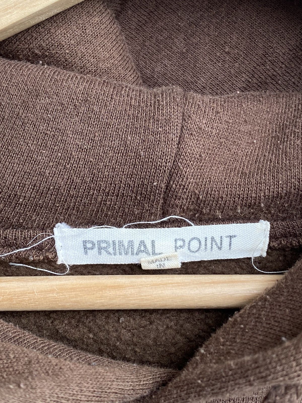 Japanese Brand Vintage Primal Point Brown Hoodies Size US M / EU 48-50 / 2 - 7 Thumbnail