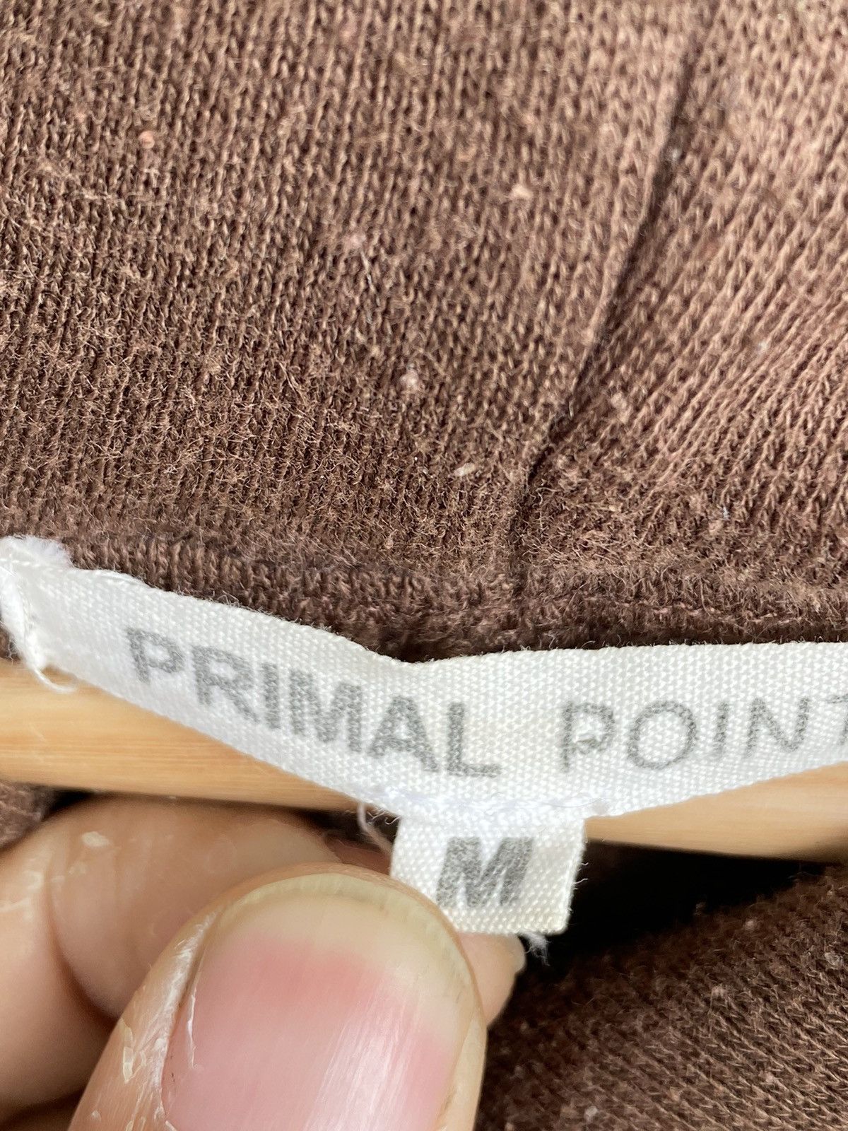 Japanese Brand Vintage Primal Point Brown Hoodies Size US M / EU 48-50 / 2 - 8 Thumbnail