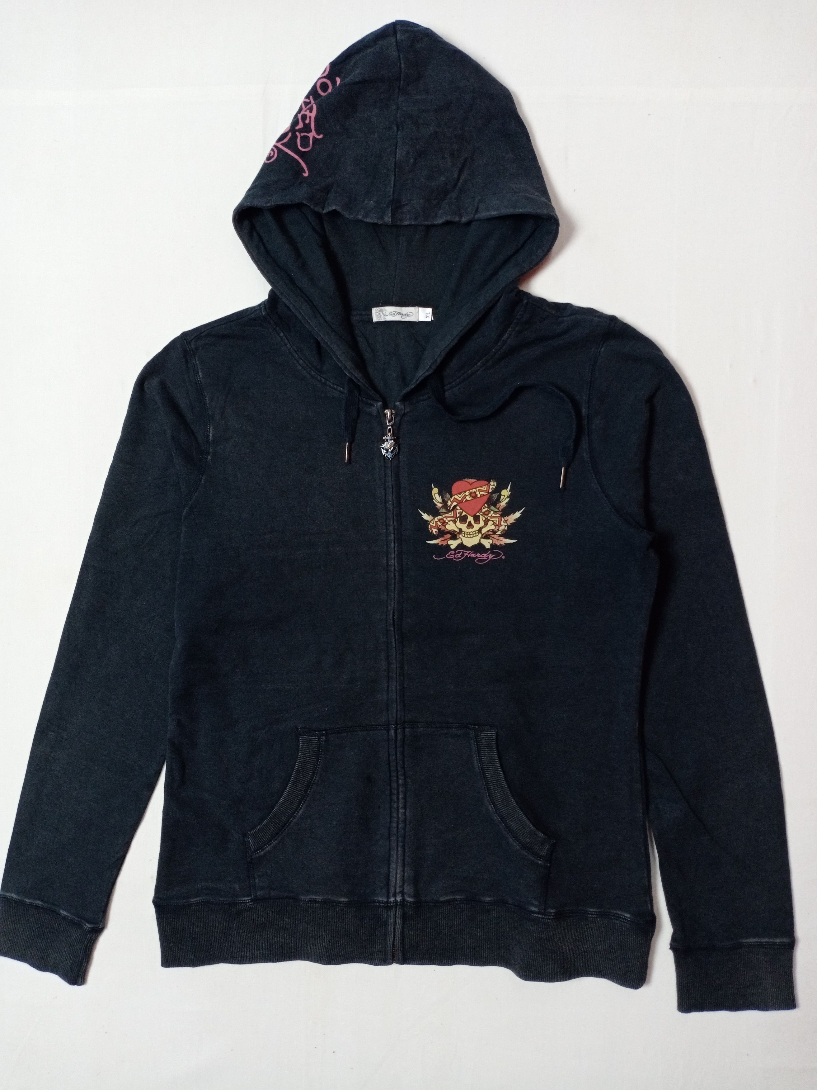 Designer × Ed Hardy Ed Hardy Skull Design Embroidered Logo Zipper Hoodie Size US M / EU 48-50 / 2 - 9 Thumbnail