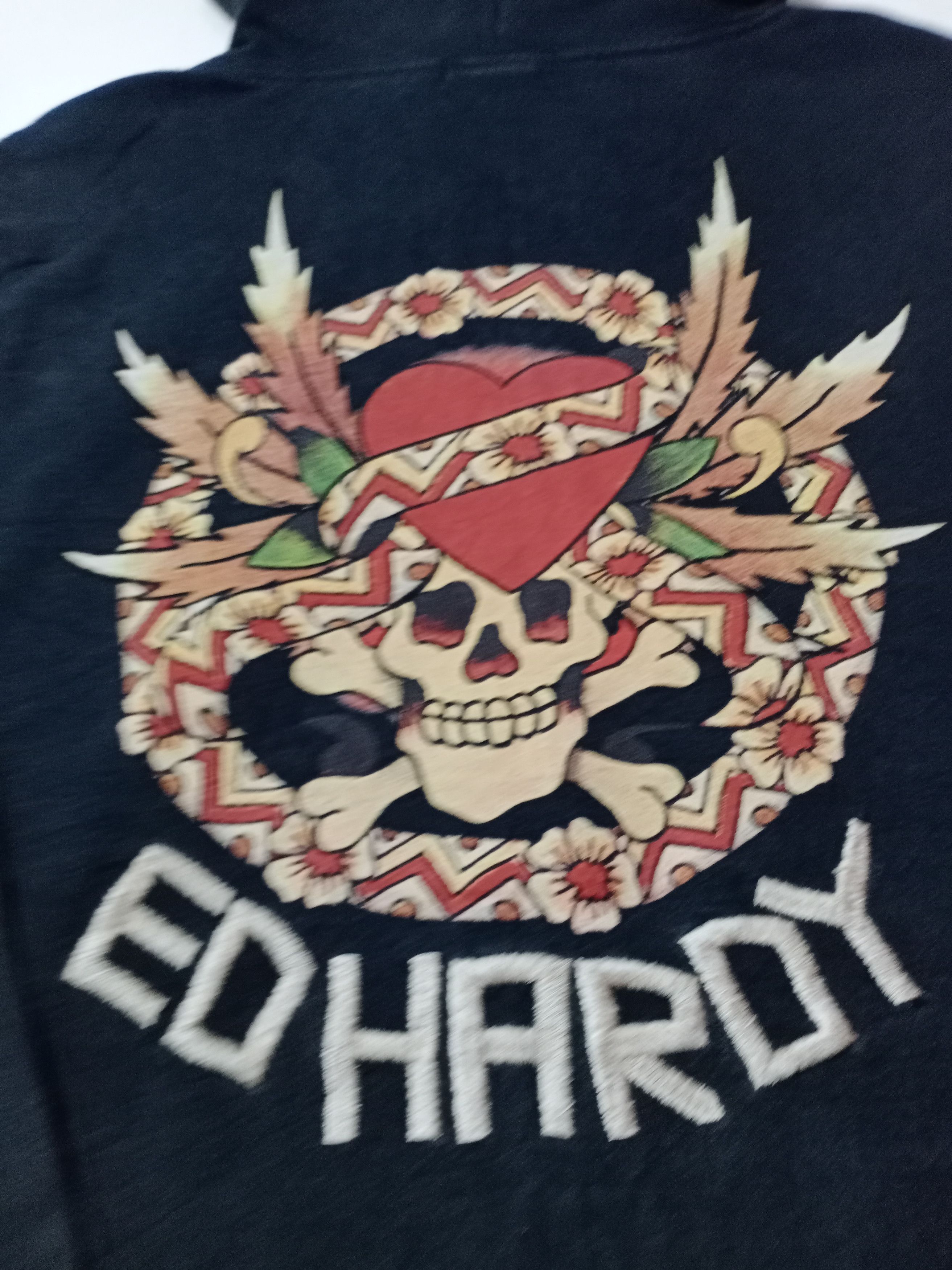 Designer × Ed Hardy Ed Hardy Skull Design Embroidered Logo Zipper Hoodie Size US M / EU 48-50 / 2 - 2 Thumbnail