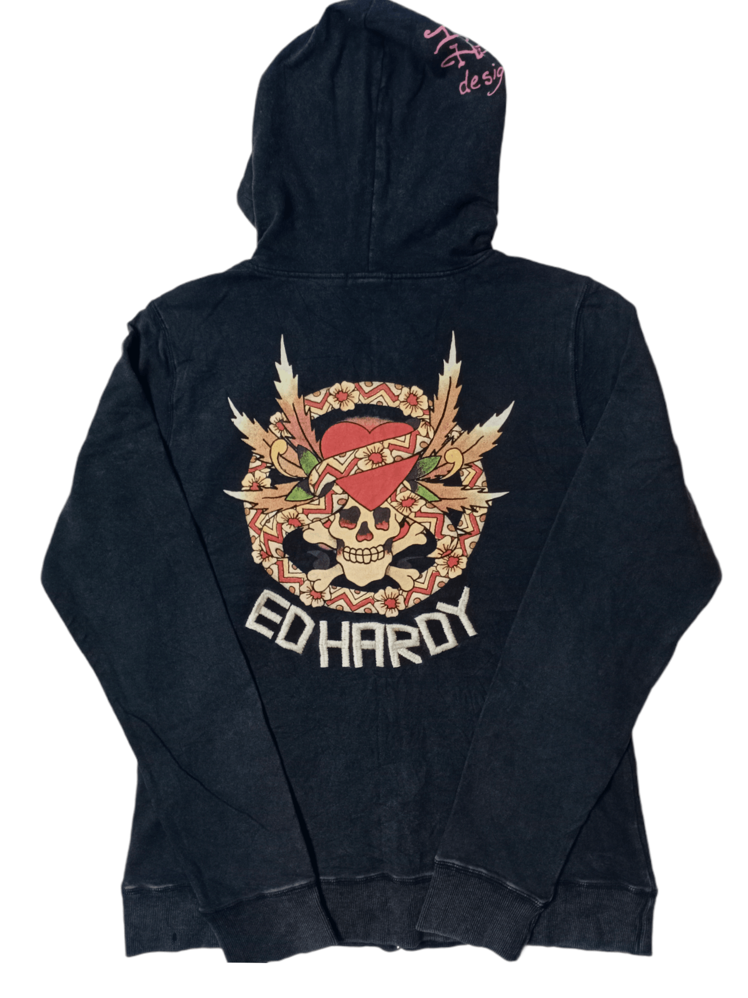 Designer × Ed Hardy Ed Hardy Skull Design Embroidered Logo Zipper Hoodie Size US M / EU 48-50 / 2 - 1 Thumbnail