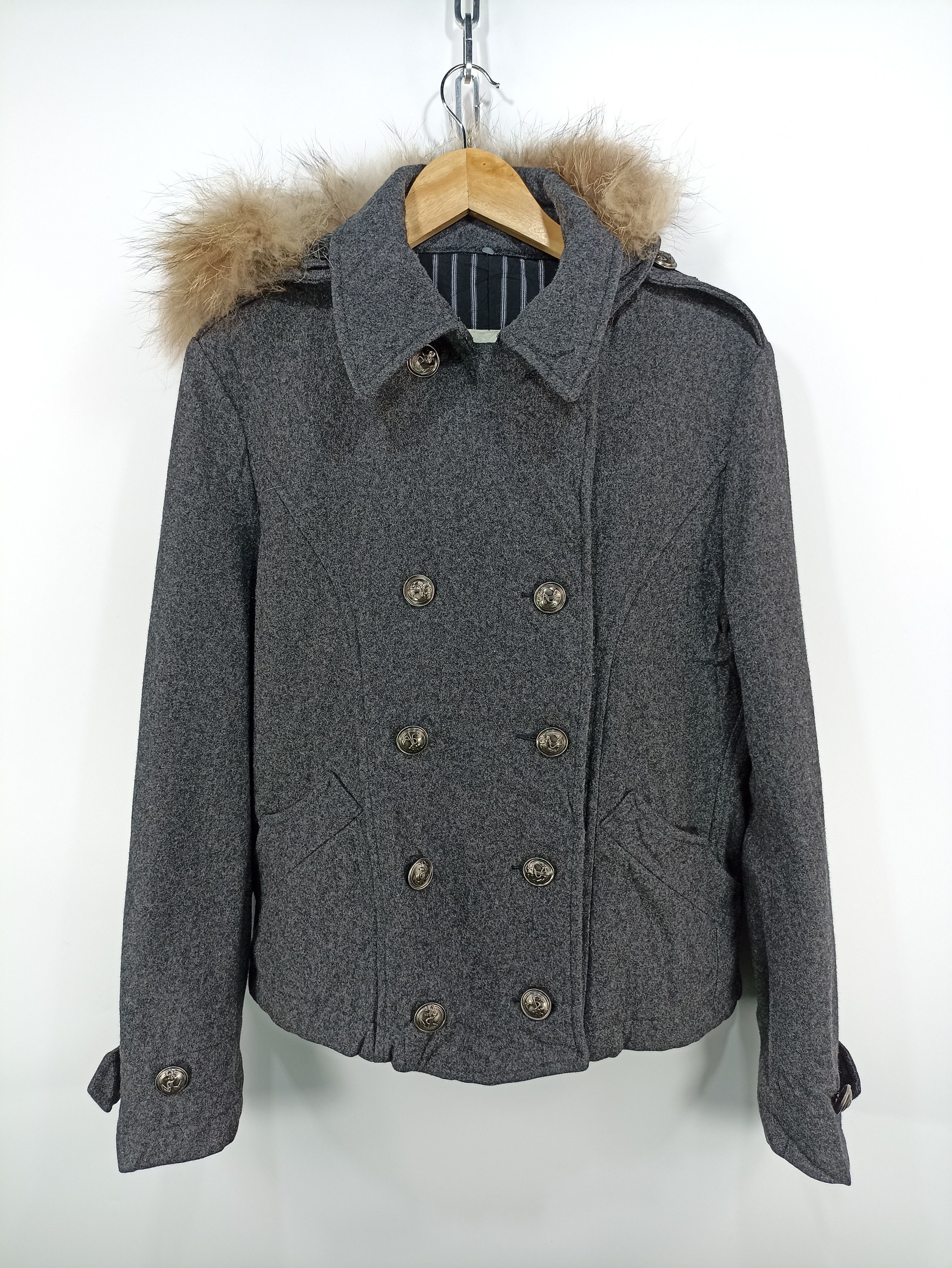 Japanese Brand × PPFM × Tornado Mart Vintage PPFM Time For Punk Wool Women Jacket Size US S / EU 44-46 / 1 - 1 Thumbnail