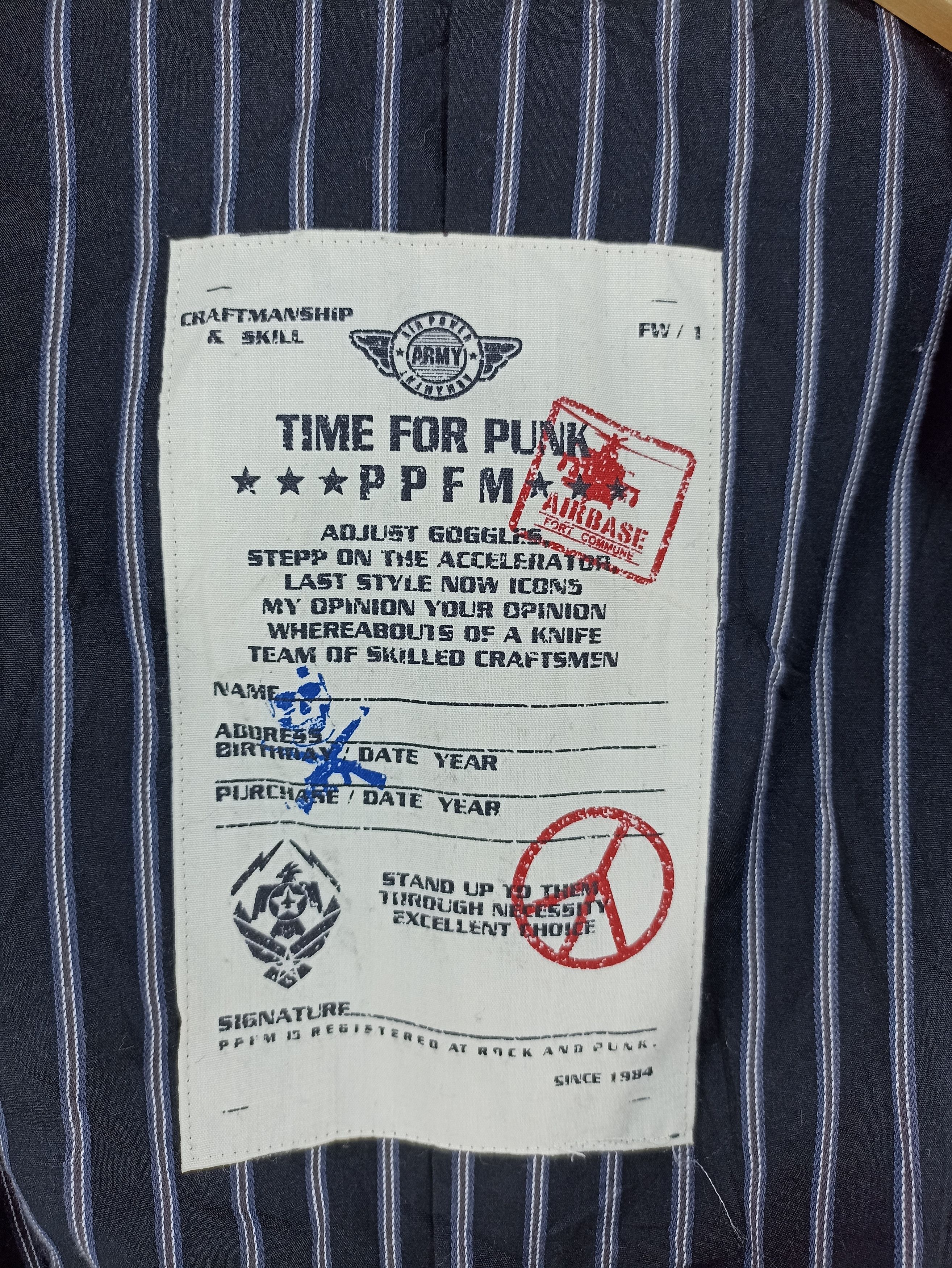 Japanese Brand × PPFM × Tornado Mart Vintage PPFM Time For Punk Wool Women Jacket Size US S / EU 44-46 / 1 - 8 Thumbnail