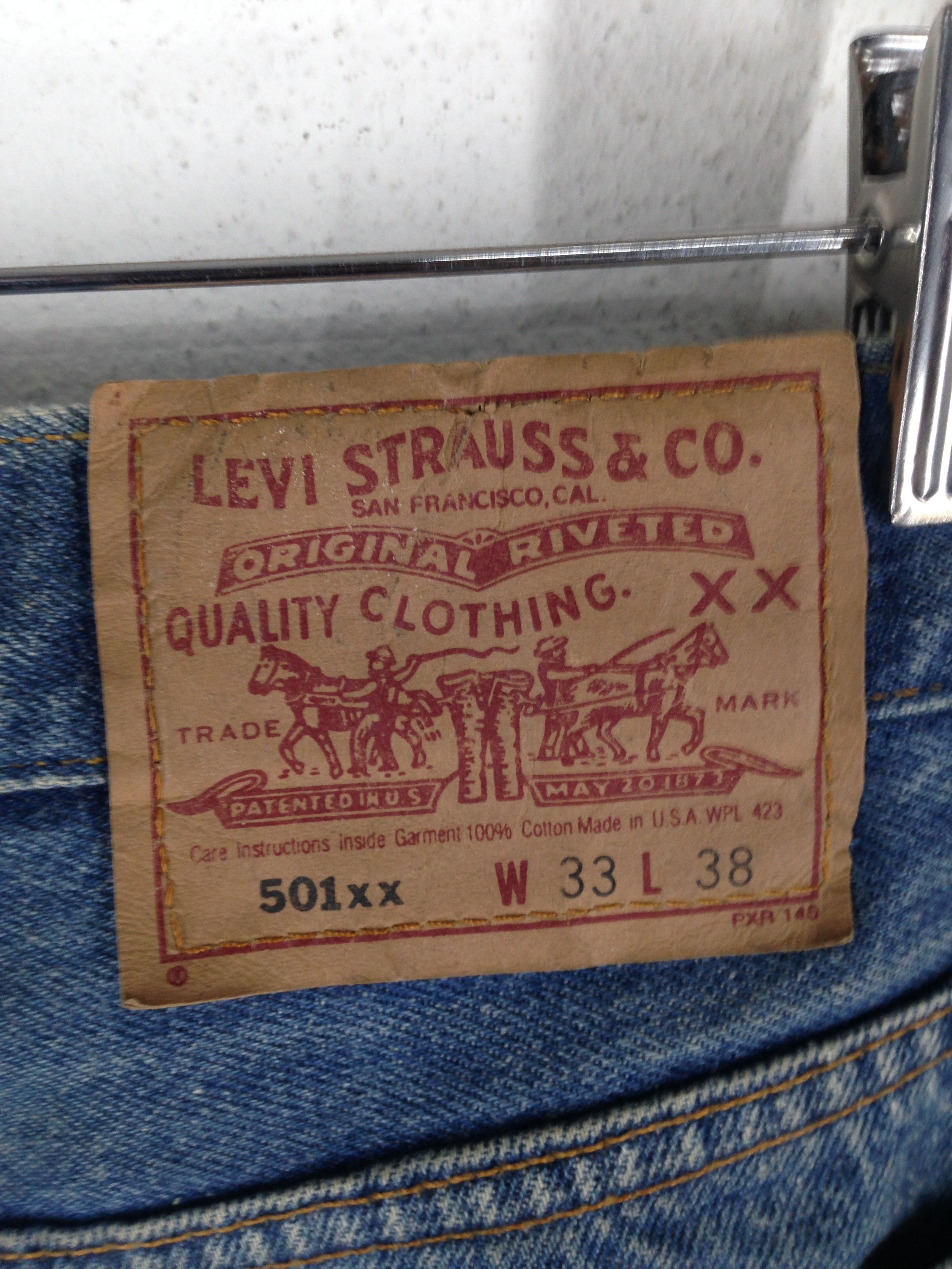 Levi's Vintage Clothing × Vintage Vintage Levis 501xx Blue Denim Jean Size US 33 - 8 Thumbnail
