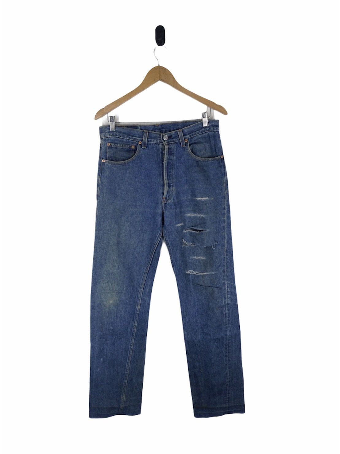 Levi's Vintage Clothing × Vintage Vintage Levis 501xx Blue Denim Jean Size US 33 - 1 Thumbnail