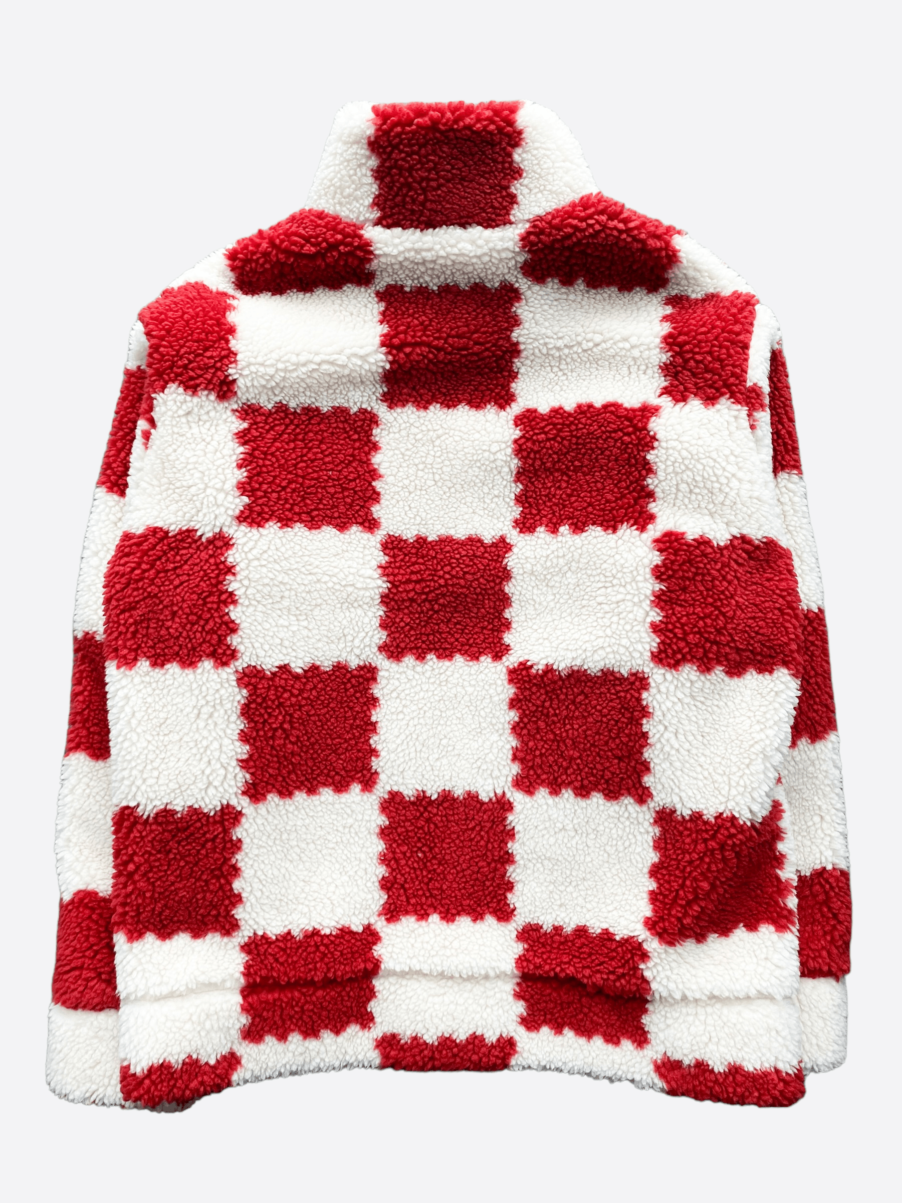 Louis Vuitton × Nigo Louis Vuitton Nigo Red Checkered Fleece Jacket Size US L / EU 52-54 / 3 - 2 Thumbnail