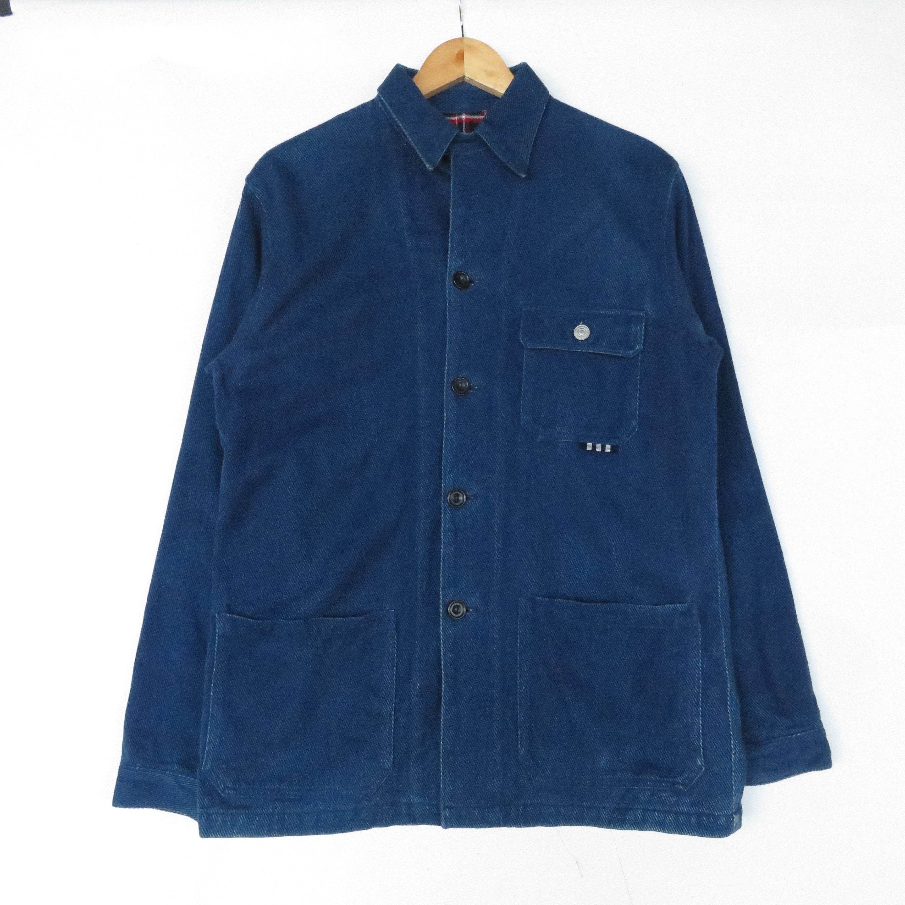Indigo × Takeo Kikuchi Vintage Chore Jacket Indigo Size US M / EU 48-50 / 2 - 1 Thumbnail