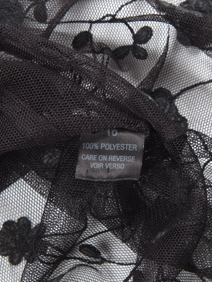 Designer × Japanese Brand × Vintage W's Vintage Mesh Sheer Embroidered Tank Top Size M / US 6-8 / IT 42-44 - 4 Thumbnail