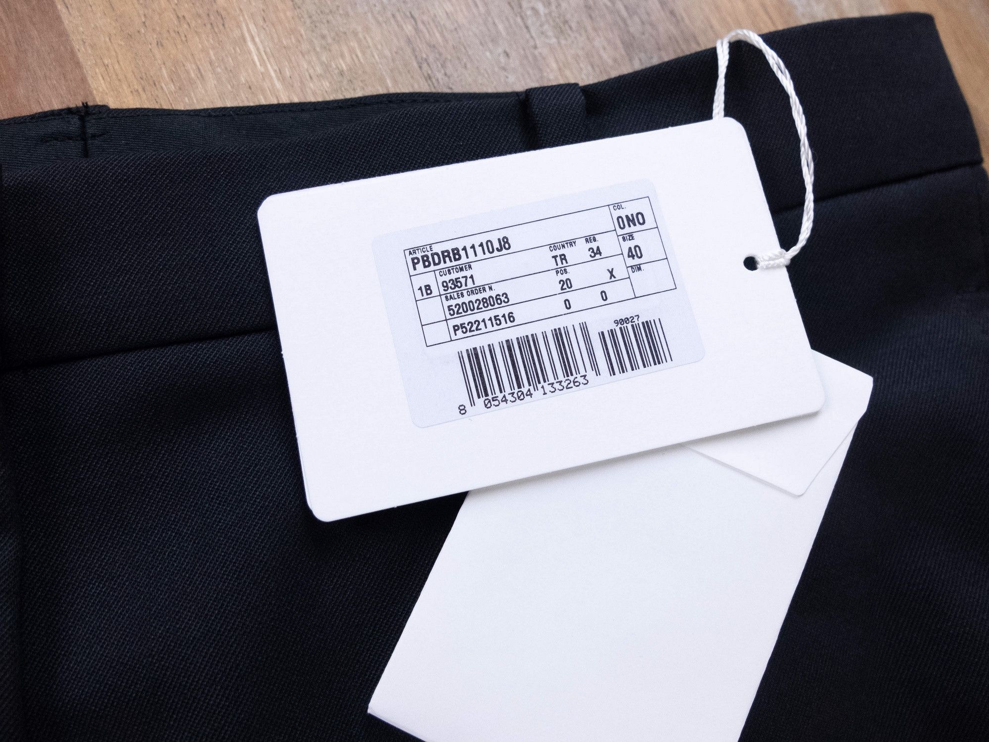 Valentino VALENTINO black slim fit wool dress pants trousers 4 40 Size 27" / US 4 / IT 40 - 3 Thumbnail