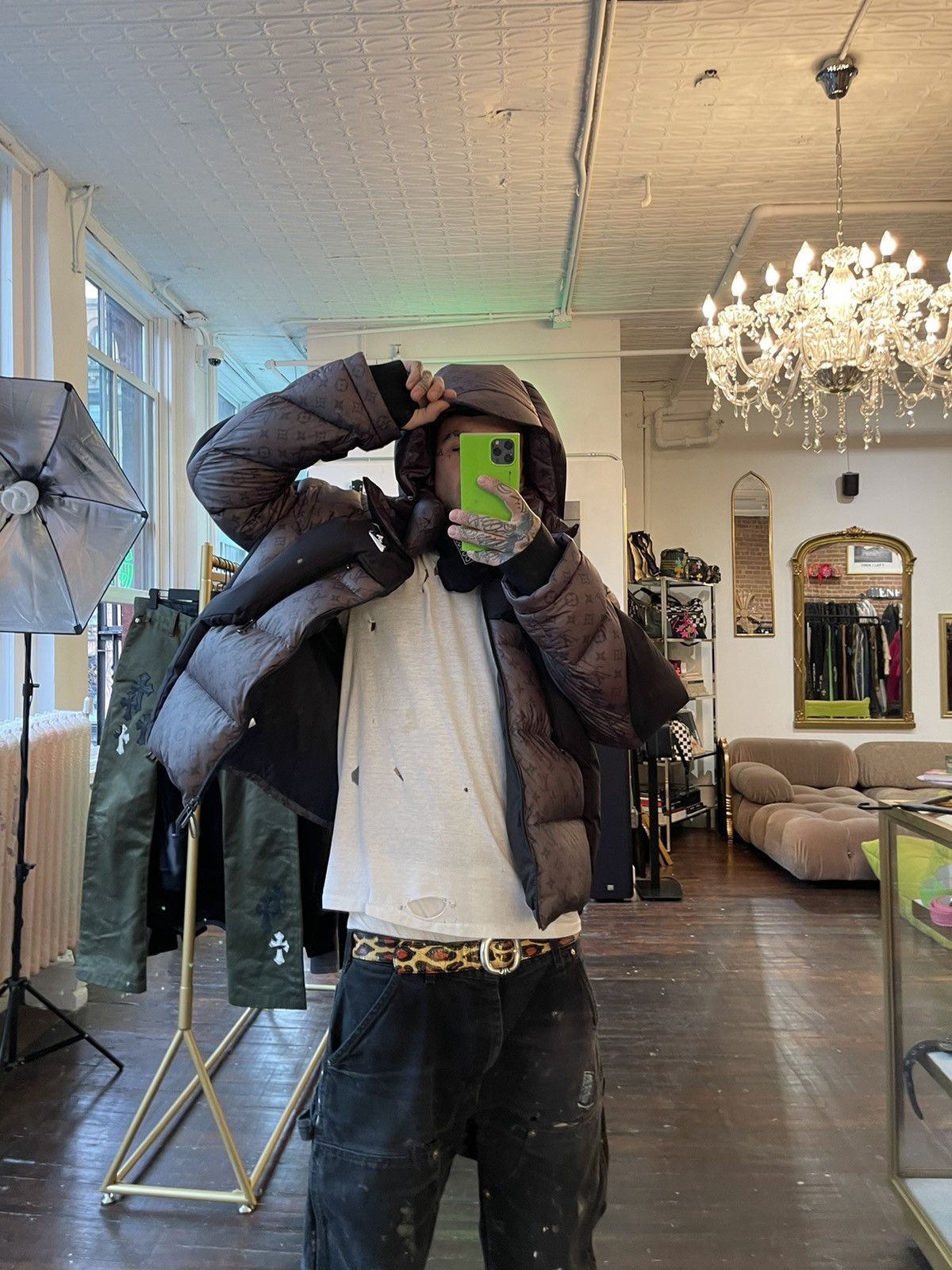 Louis Vuitton Louis Vuitton LV VIRGIL NEW Black Puffer Bubble Jacket EU48 Size US M / EU 48-50 / 2 - 2 Thumbnail