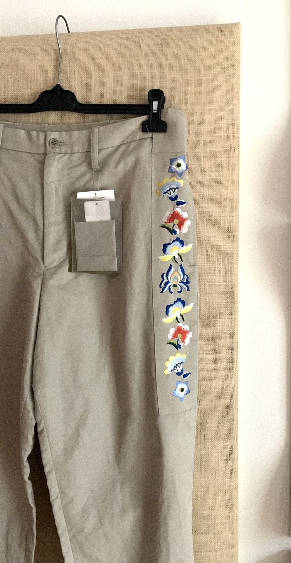 Yohji Yamamoto NWT $1025 Yohji Yamamoto pour Homme floral stripe pants Size US 36 / EU 52 - 2 Thumbnail