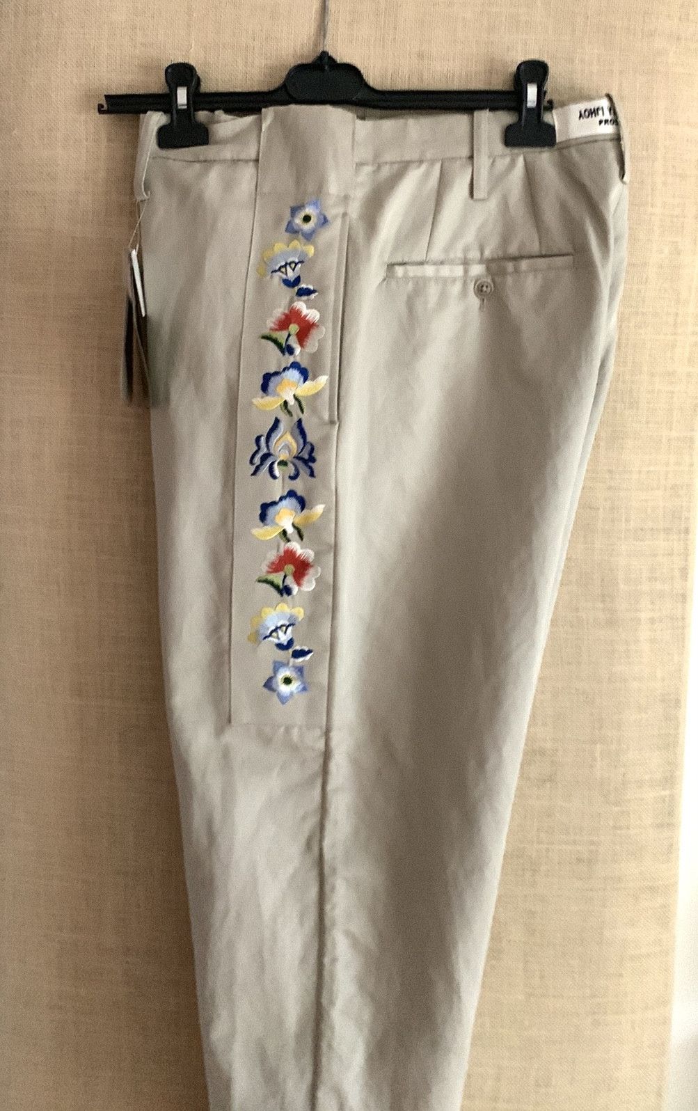 Yohji Yamamoto NWT $1025 Yohji Yamamoto pour Homme floral stripe pants Size US 36 / EU 52 - 10 Thumbnail