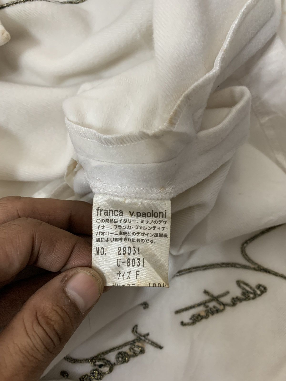Japanese Brand Franca V.Paoloni Hooded Monogram Coat Size L / US 10 / IT 46 - 7 Thumbnail