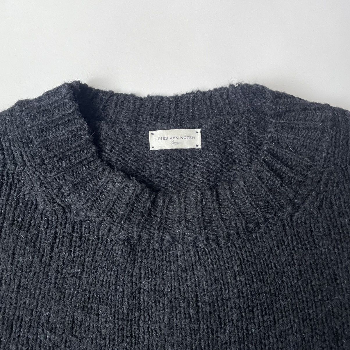 Dries Van Noten Oversized Alpaca Wool Sweater Size US L / EU 52-54 / 3 - 3 Thumbnail