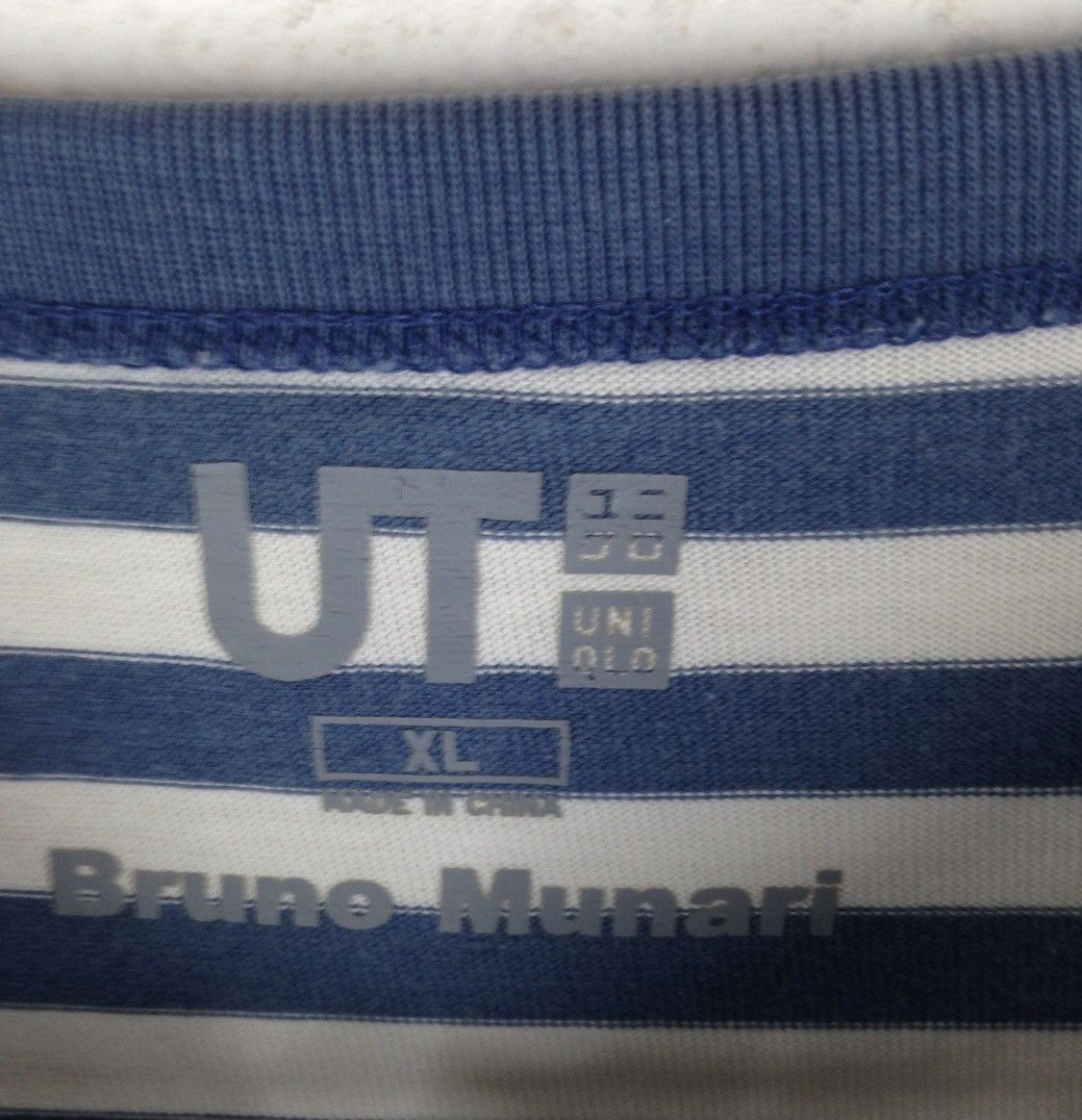 Japanese Brand × Uniqlo Bruno Munari Stripe T Shirt Crew Neck Tee Size US XL / EU 56 / 4 - 3 Thumbnail