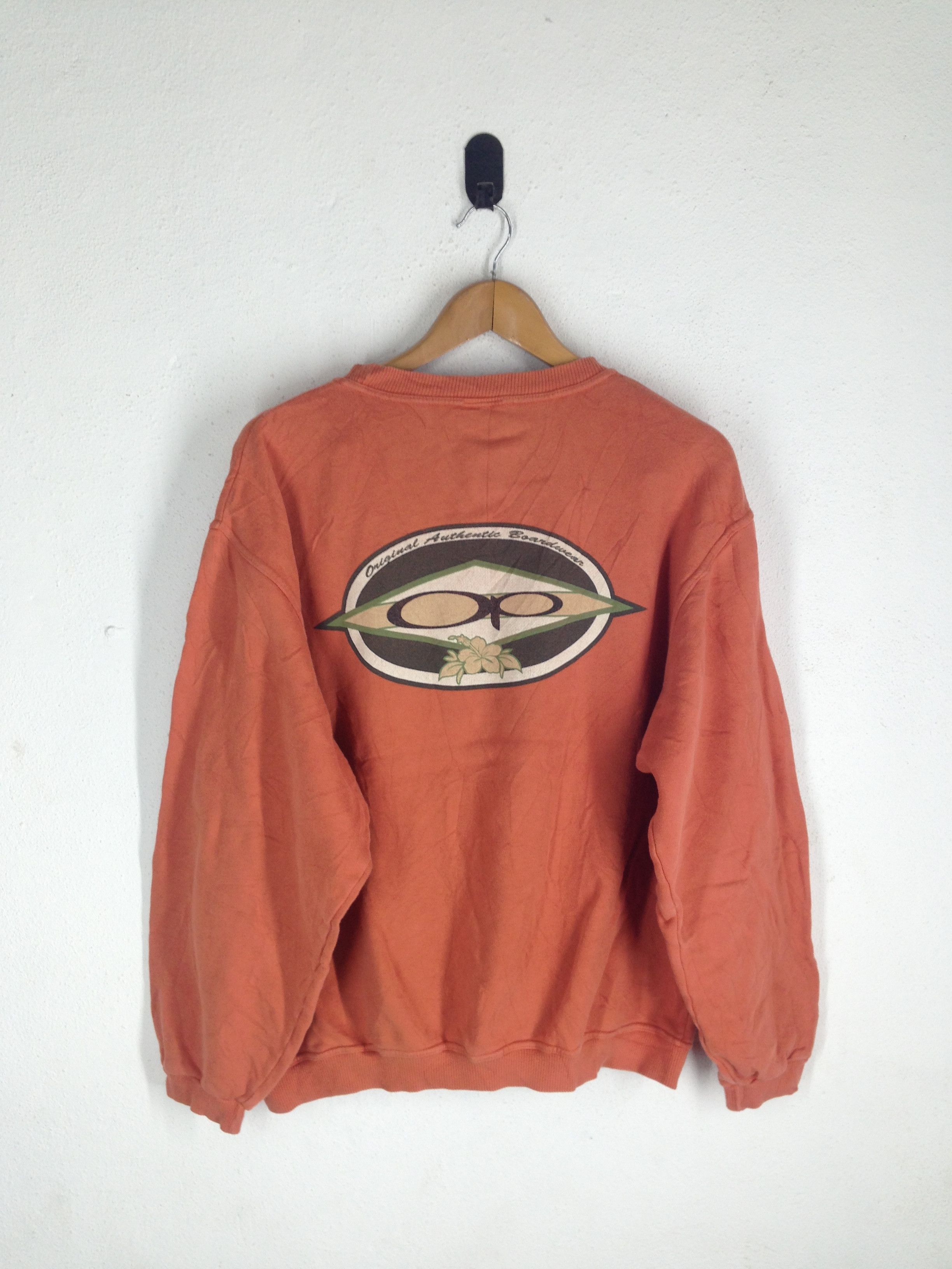 Vintage OCEAN PACIFIC SURF O.P Big Logo Spell Out Sweatshirt Large Size US L / EU 52-54 / 3 - 1 Thumbnail