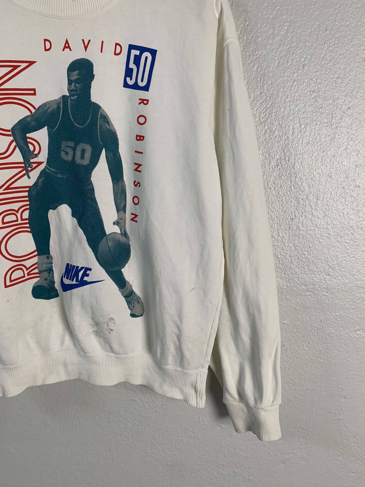 Nike Vintage Nike NBA David Robinson Sweatshirt Size US M / EU 48-50 / 2 - 2 Thumbnail
