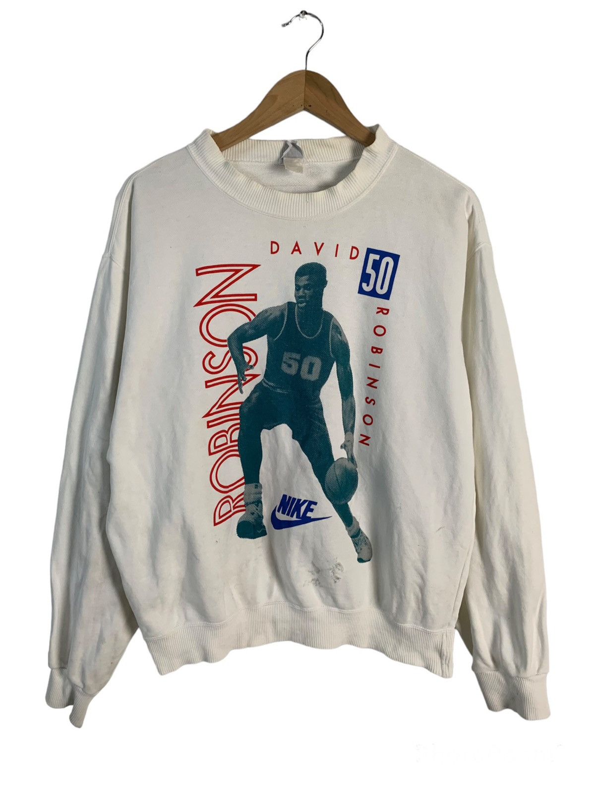 Nike Vintage Nike NBA David Robinson Sweatshirt Size US M / EU 48-50 / 2 - 1 Thumbnail