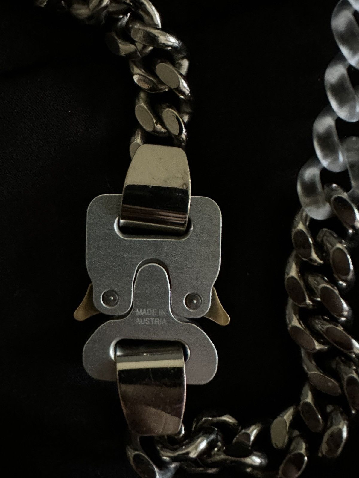 1017 ALYX 9SM × Alyx ALYX 1017 9SM BUCKLE CHAIN SILVER/ TRANSPARENT Size ONE SIZE - 3 Thumbnail
