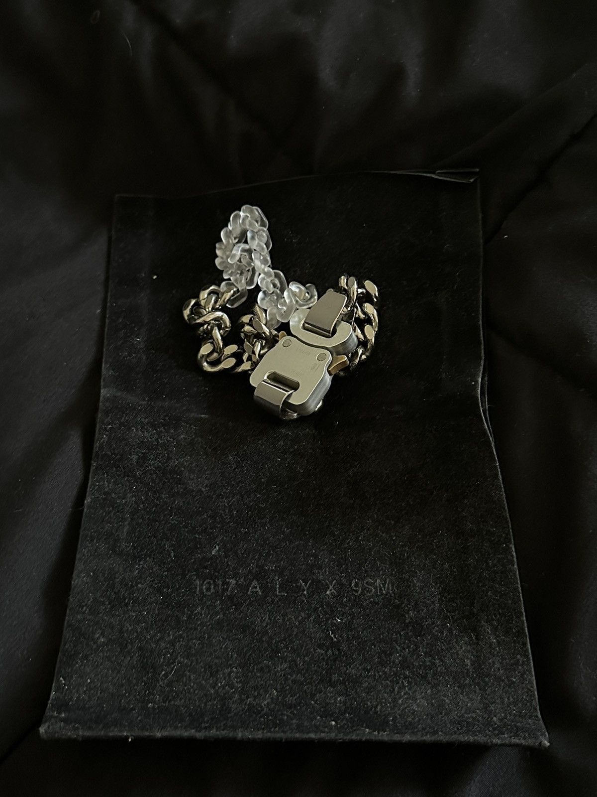 1017 ALYX 9SM × Alyx ALYX 1017 9SM BUCKLE CHAIN SILVER/ TRANSPARENT Size ONE SIZE - 5 Thumbnail